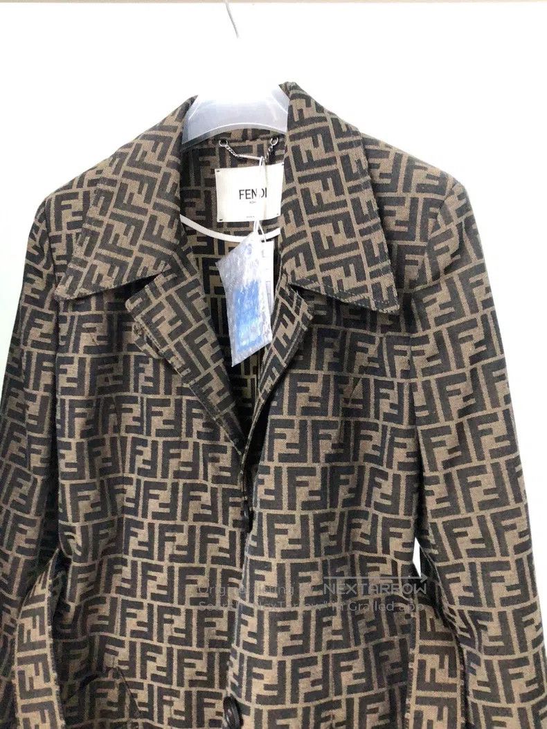 Fendi Fendi All-Print Trench Coat Size XS / US 0-2 / IT 36-38 - 8 Thumbnail