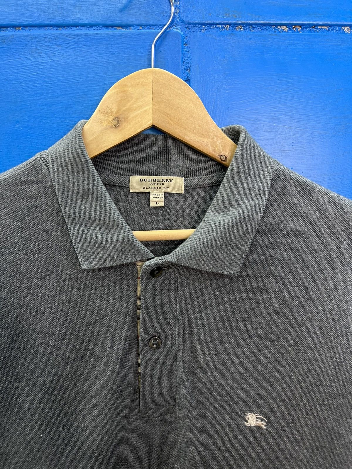 Burberry Burberry London Classic Fit Polo Shirt Size US L / EU 52-54 / 3 - 3 Thumbnail