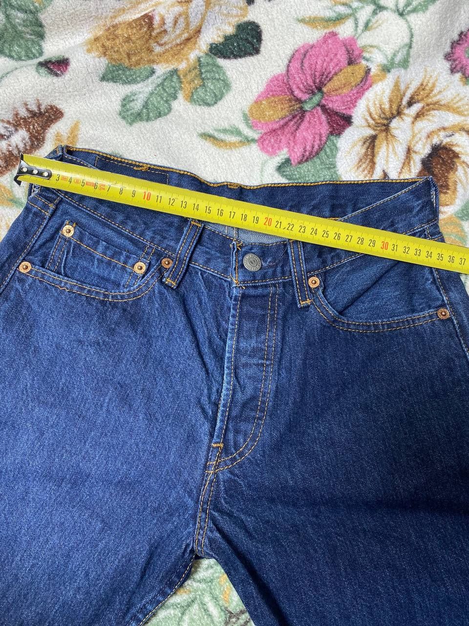 Levi's Levi's 501 Denim Shorts Dark Wash Loose Straight Fit Mens Size US 28 / EU 44 - 5 Thumbnail