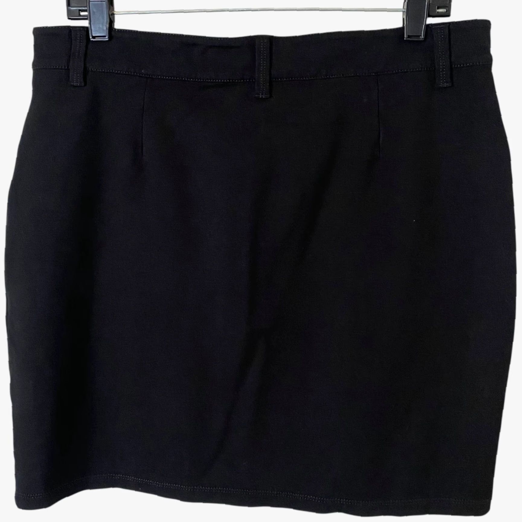 Eileen Fisher Eileen Fisher Skirt Women 12 Black Viscose Stretch Mini Business Casual Size 34" / US 12 / IT 48 - 4 Thumbnail