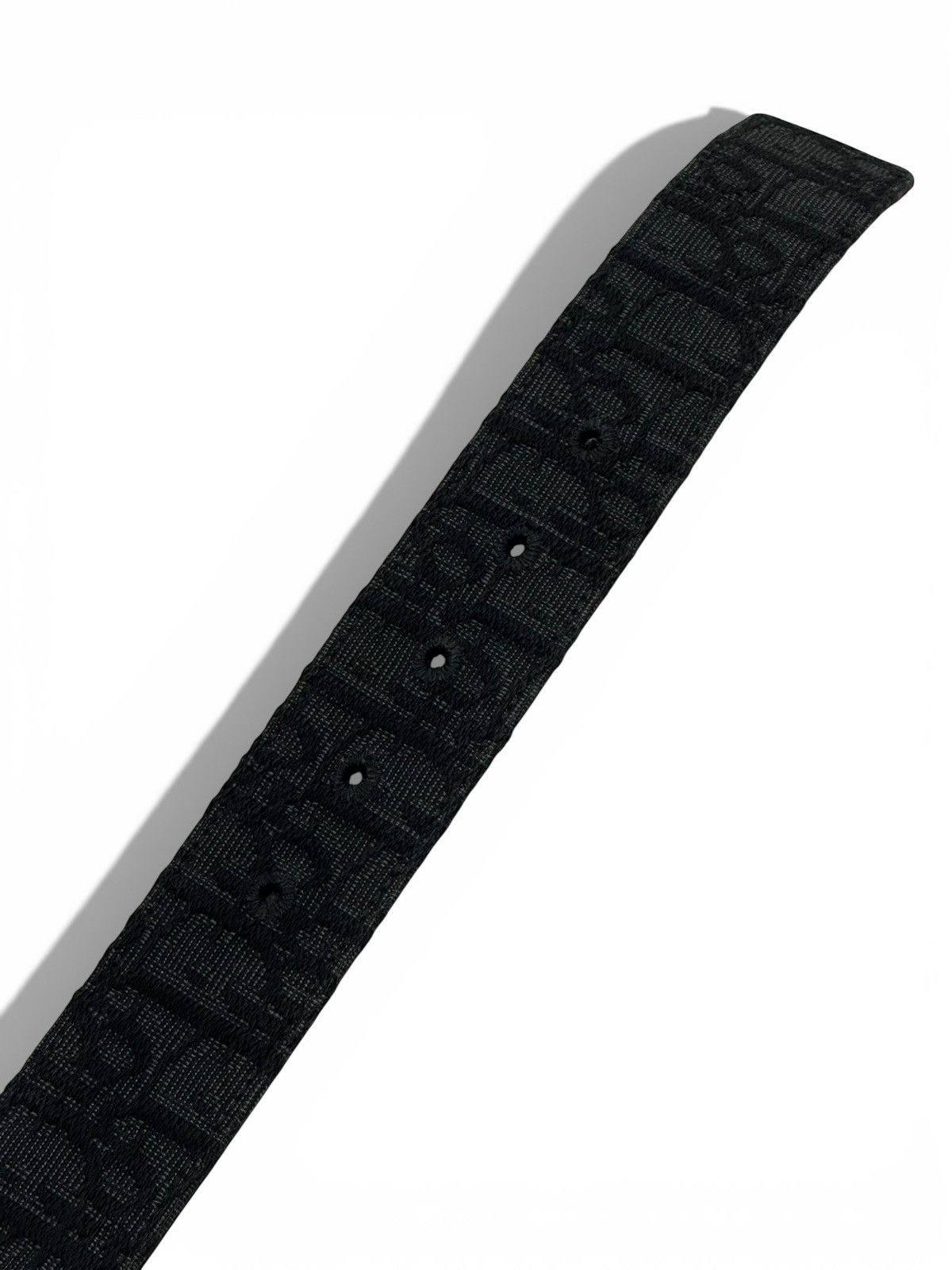 Dior Dior Black Oblique Leather Belt Size 28 - 5 Thumbnail