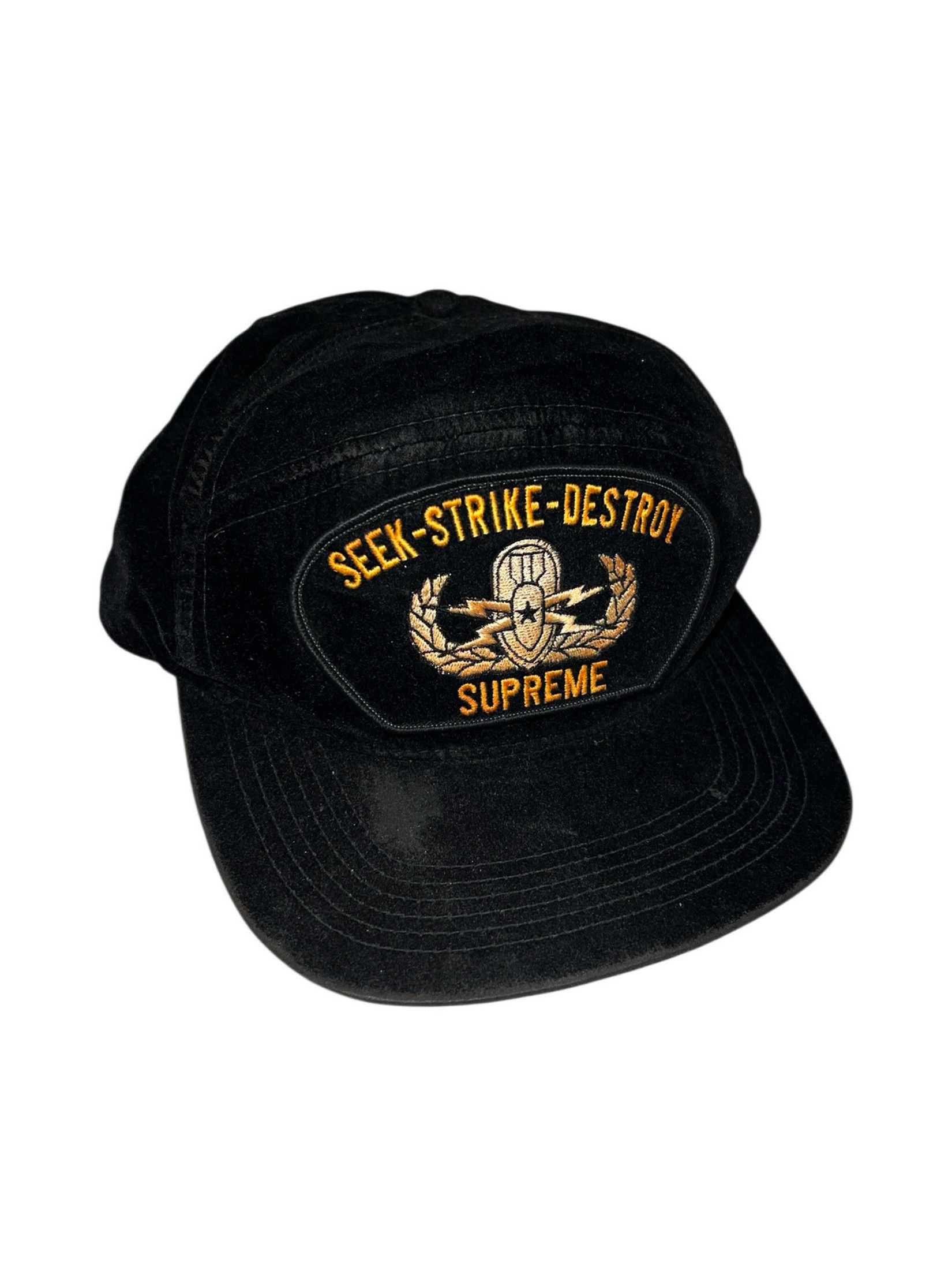 Supreme FW09 Supreme Seek & Destroy Velvet Hat Size ONE SIZE - 1 Thumbnail