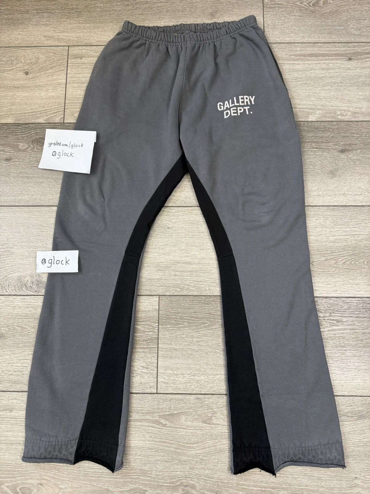 Gallery Dept. Gallery Dept Grey Black Flare Sweatpants Gallery Department Size US 34 / EU 50 - 3 Thumbnail
