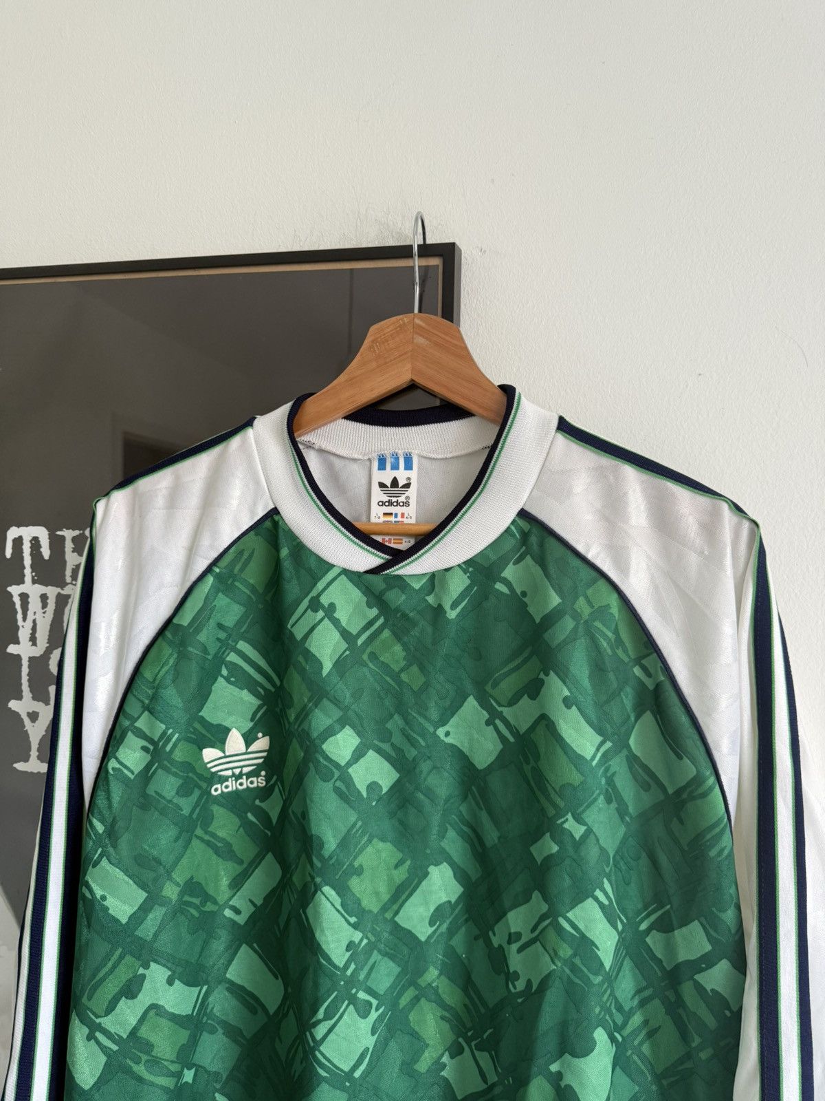 Adidas Vintage 90's Template Football Soccer Shirt Long Sleeve Size US L / EU 52-54 / 3 - 2 Thumbnail