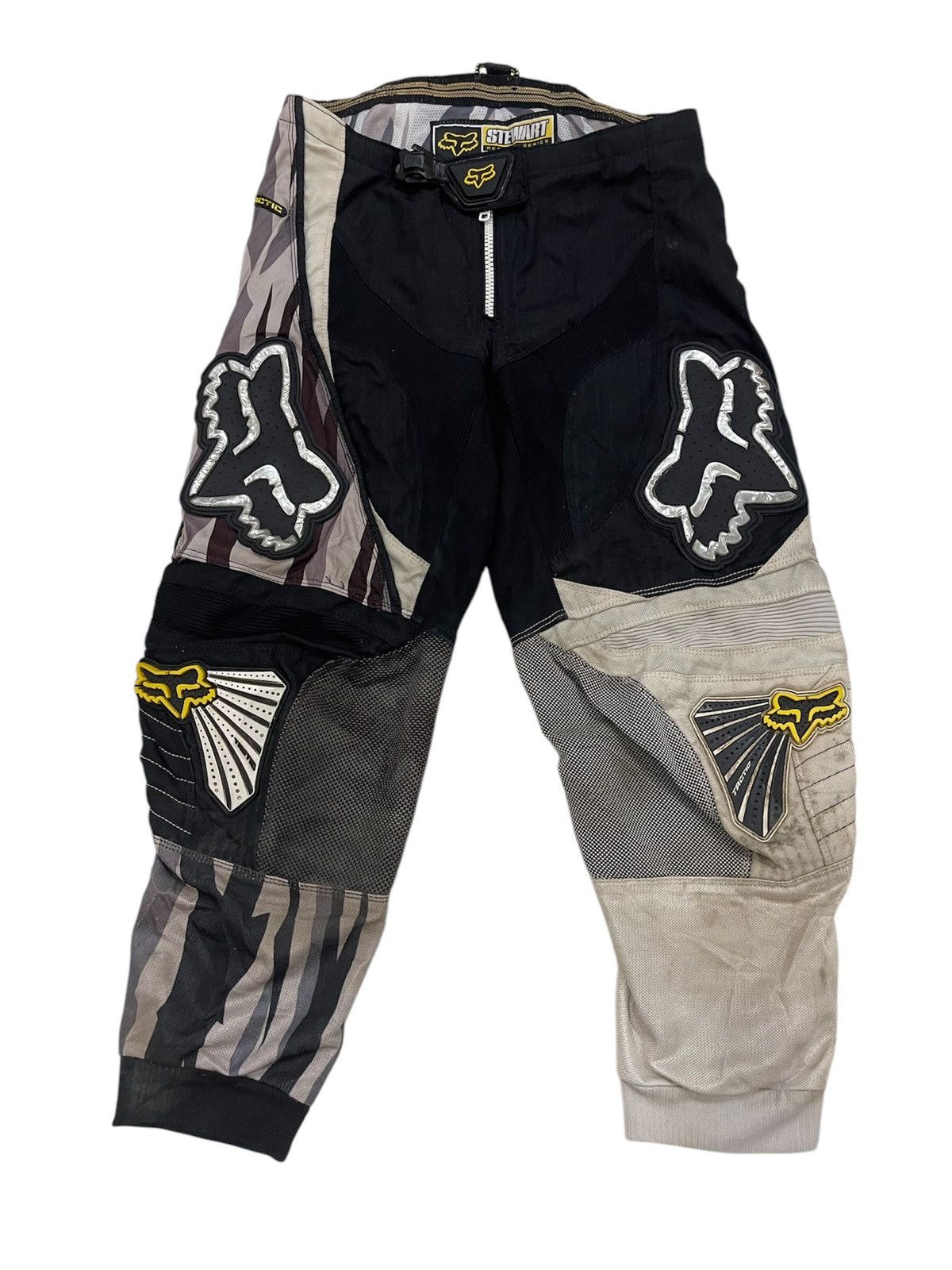 Fox Racing × Vintage VINTAGE FOX RACING COLLECTION BLACK WHITE SCRAMBLER Size US 32 / EU 48 - 1 Thumbnail