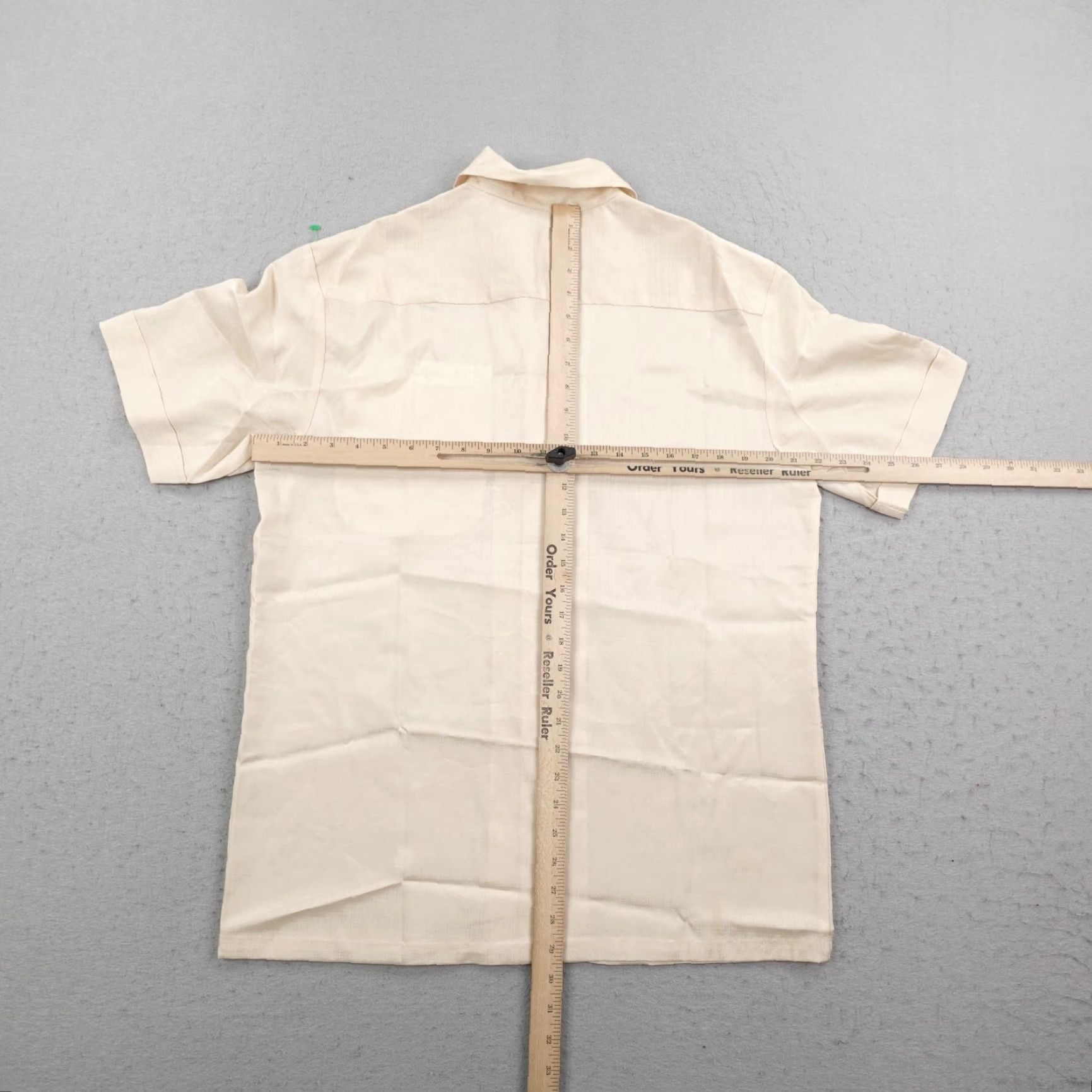 Vintage VINTAGE McInerny Shirt Mens Large Beige Hawaiian Aloha Button Up Camp Dagger 60s Size US L / EU 52-54 / 3 - 6 Thumbnail