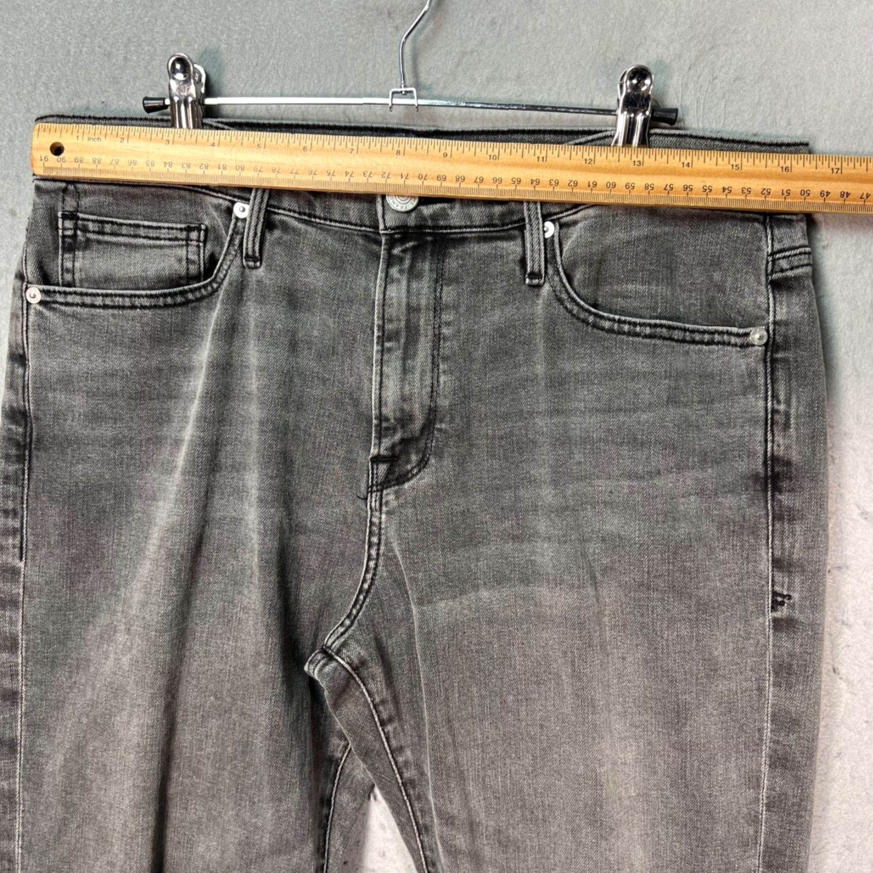 Frame Frame Jeans Size 33 Mens Denim 5-Pocket Tapered Zip Fly Cotton Blend Gray Night Sky (Vintage: No) LHomme Athletic Style Size US 33 - 6 Thumbnail