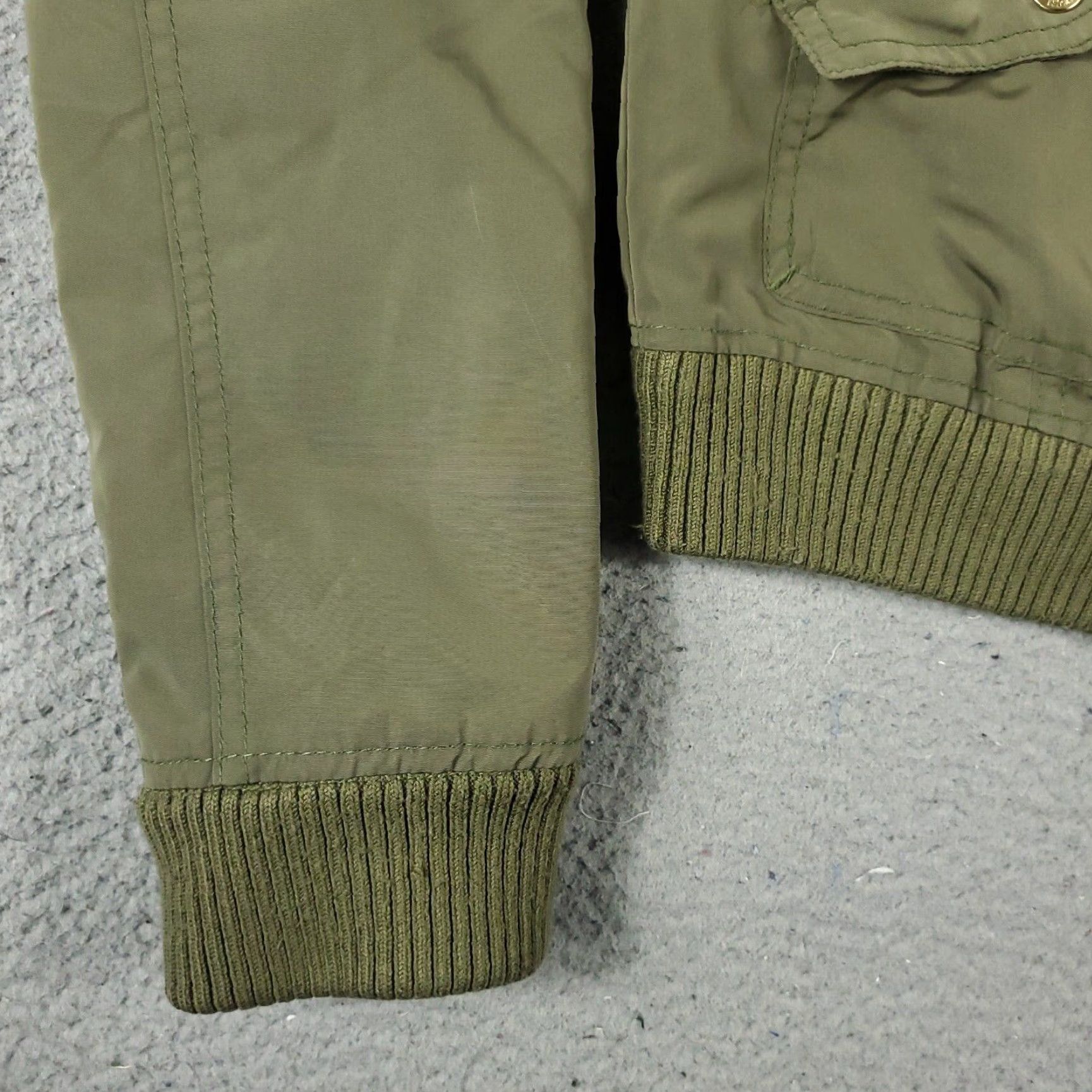 Abercrombie & Fitch Abercrombie Fitch Jacket Womens Small Green Military Bomber Full Zip Up Coat Size S / US 4 / IT 40 - 3 Thumbnail
