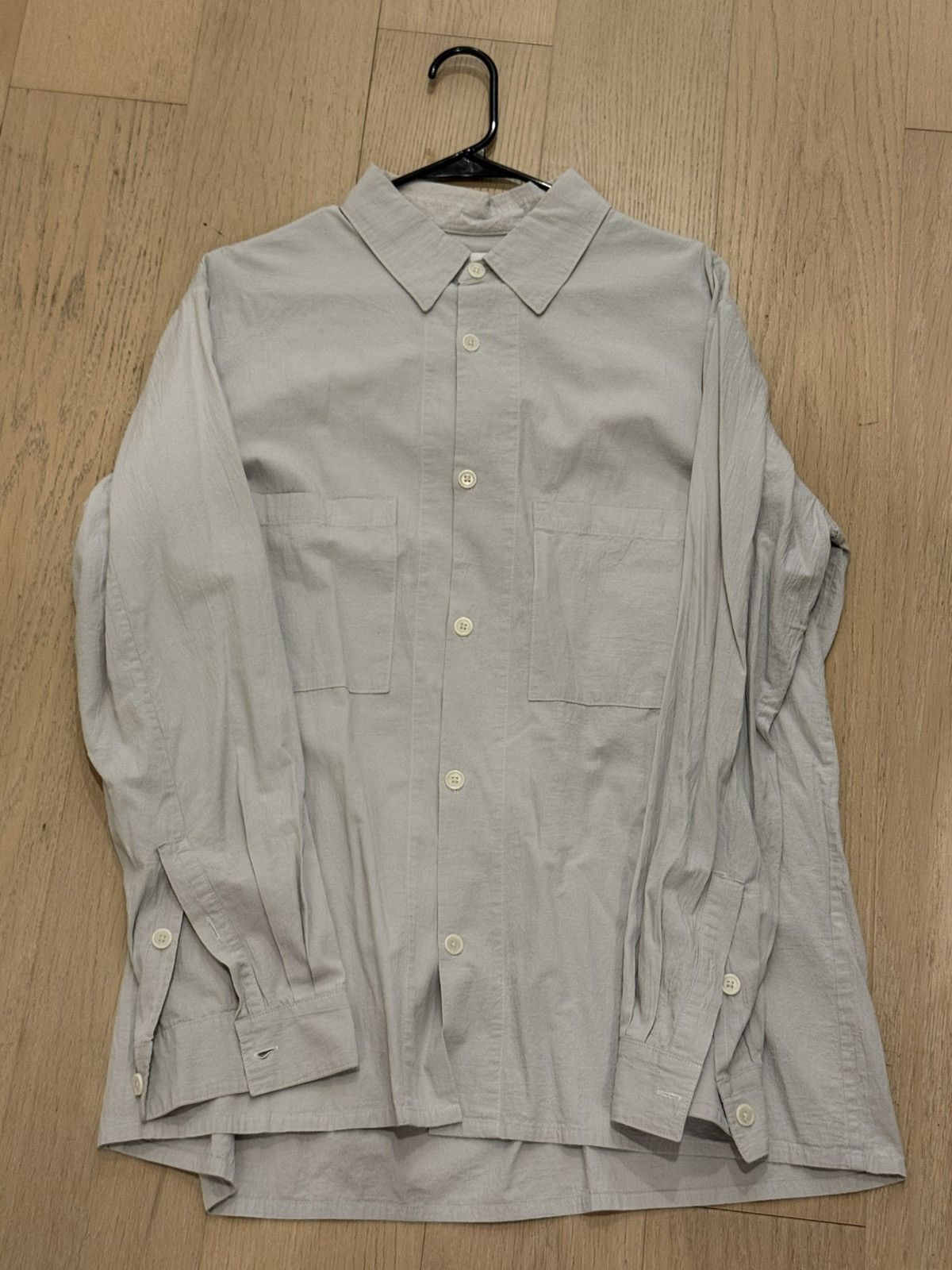 William Frederick William Frederick Grey Double Pocket Office Shirt Size US L / EU 52-54 / 3 - 1 Thumbnail