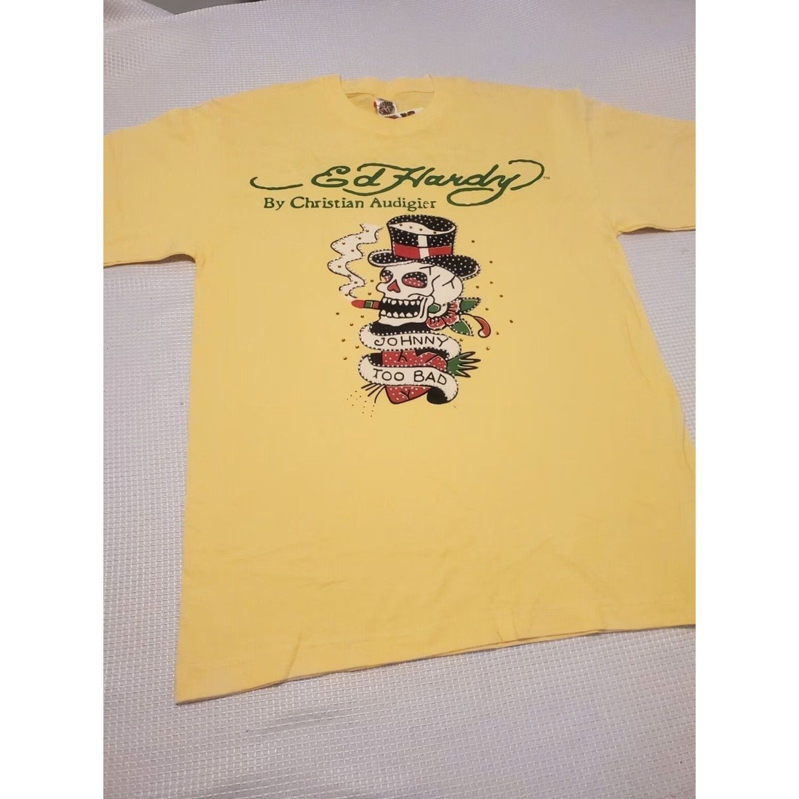 Ed Hardy Vtg ED HARDY Skull Logo Shirt MEN’S Medium NWT deadstock MSRP 20 Size US M / EU 48-50 / 2 - 3 Thumbnail