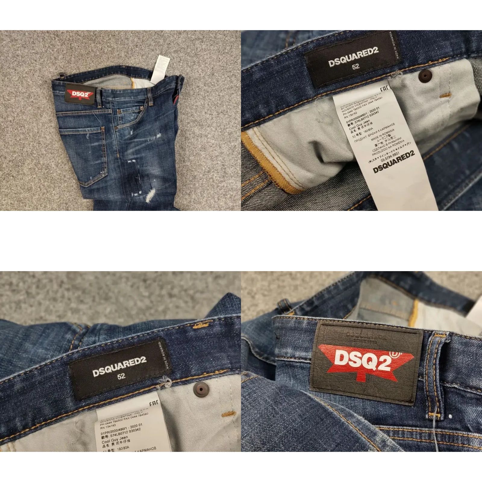 Dsquared2 Dsquared2 Jeans Casual 5-Pocket Denim Slim Fit Blue Men 34 Cotton Blend Vintage No Size US 34 / EU 50 - 10 Thumbnail