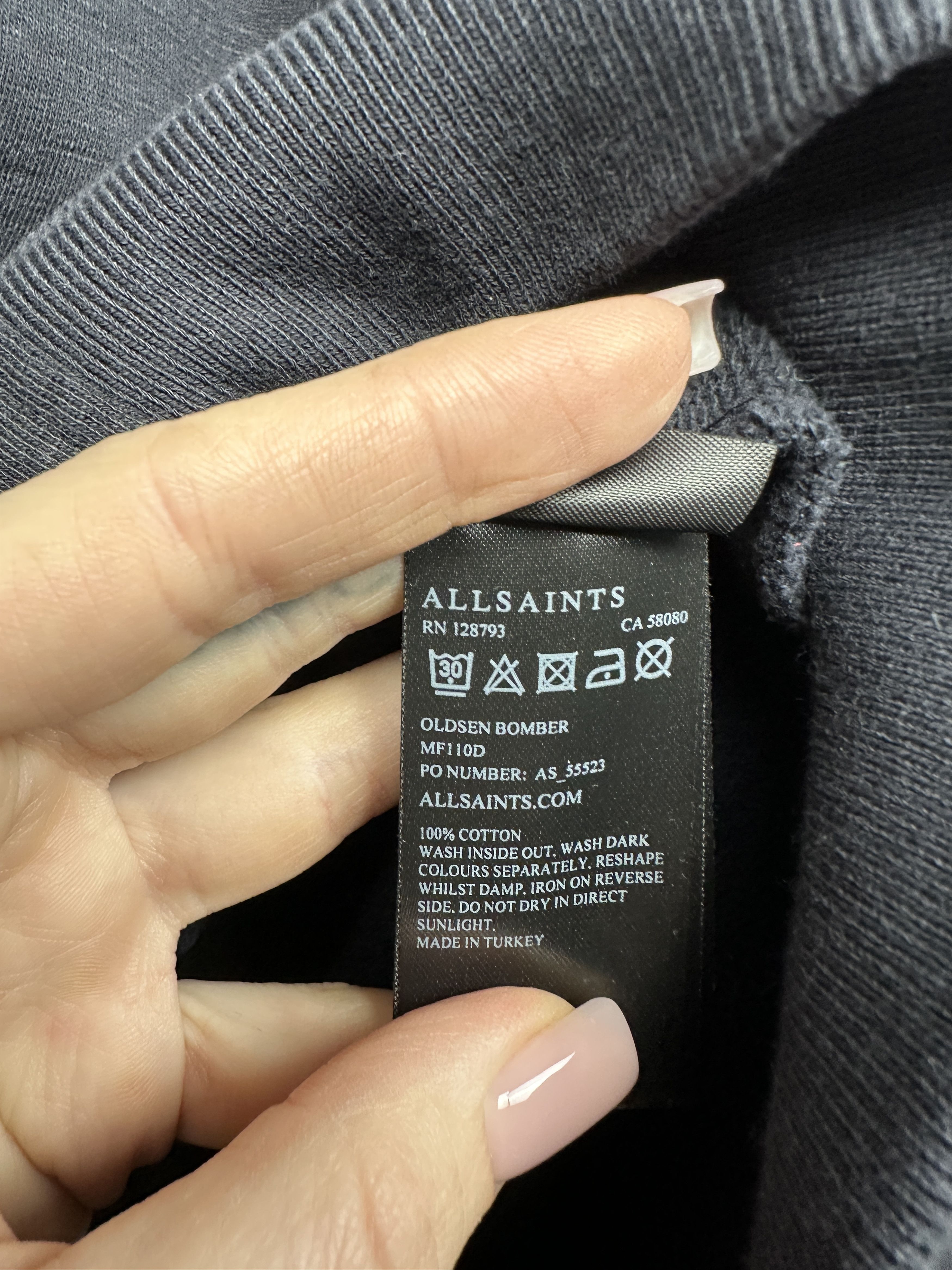 Allsaints Allsaints Vintage Mens Oldsen Bomber Jacket Zip Hoodie Size US M / EU 48-50 / 2 - 5 Thumbnail