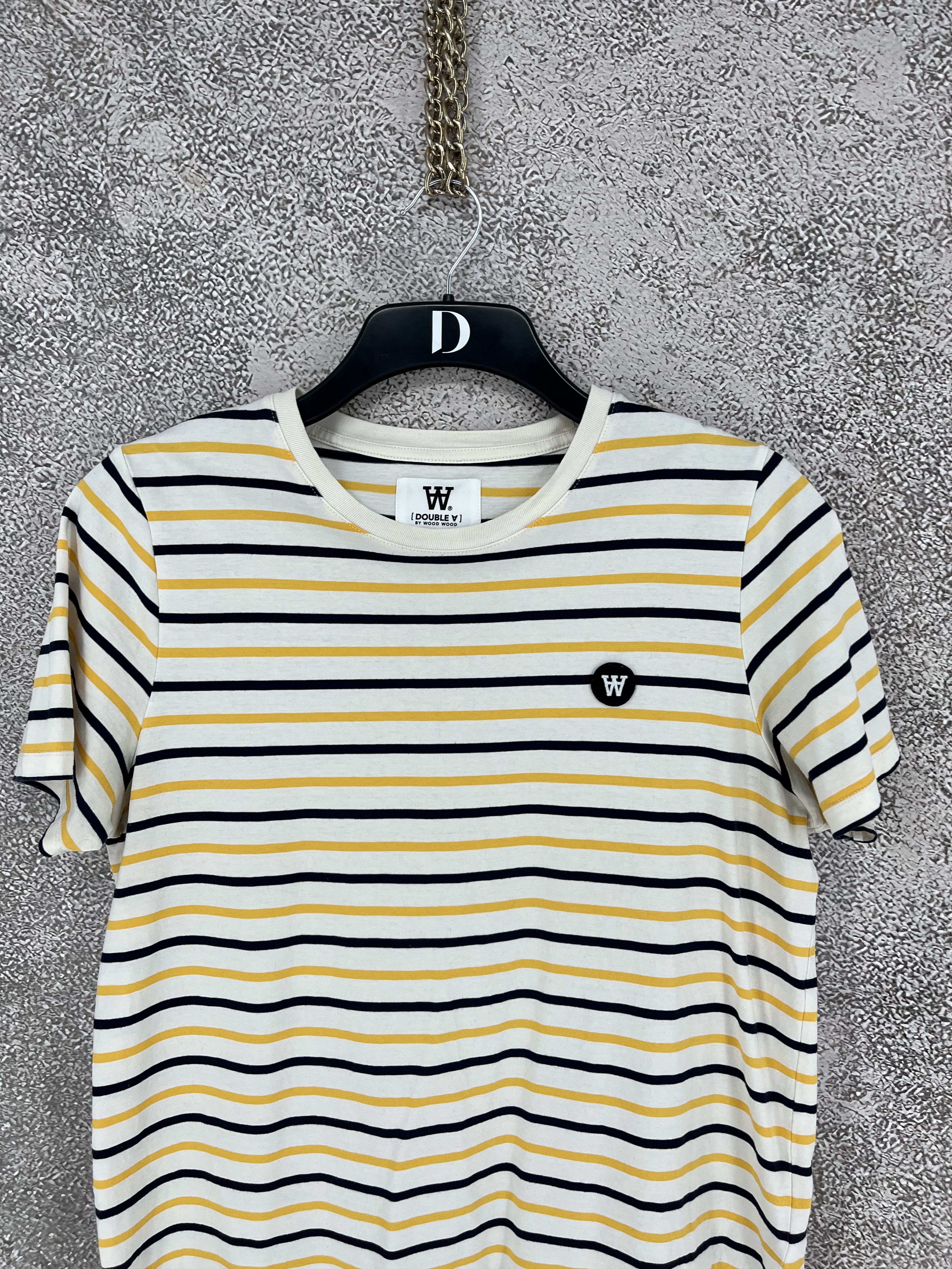 Wood Wood Wood Wood Mia Stripe T-shirt off-white/yellow stripes Size L / US 10 / IT 46 - 6 Thumbnail