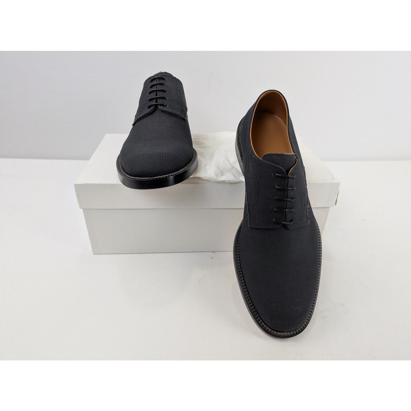 Maison Margiela o1rshd1 Lace-Up Leather Derbys in Nero Size US 9 / EU 42 - 17 Thumbnail