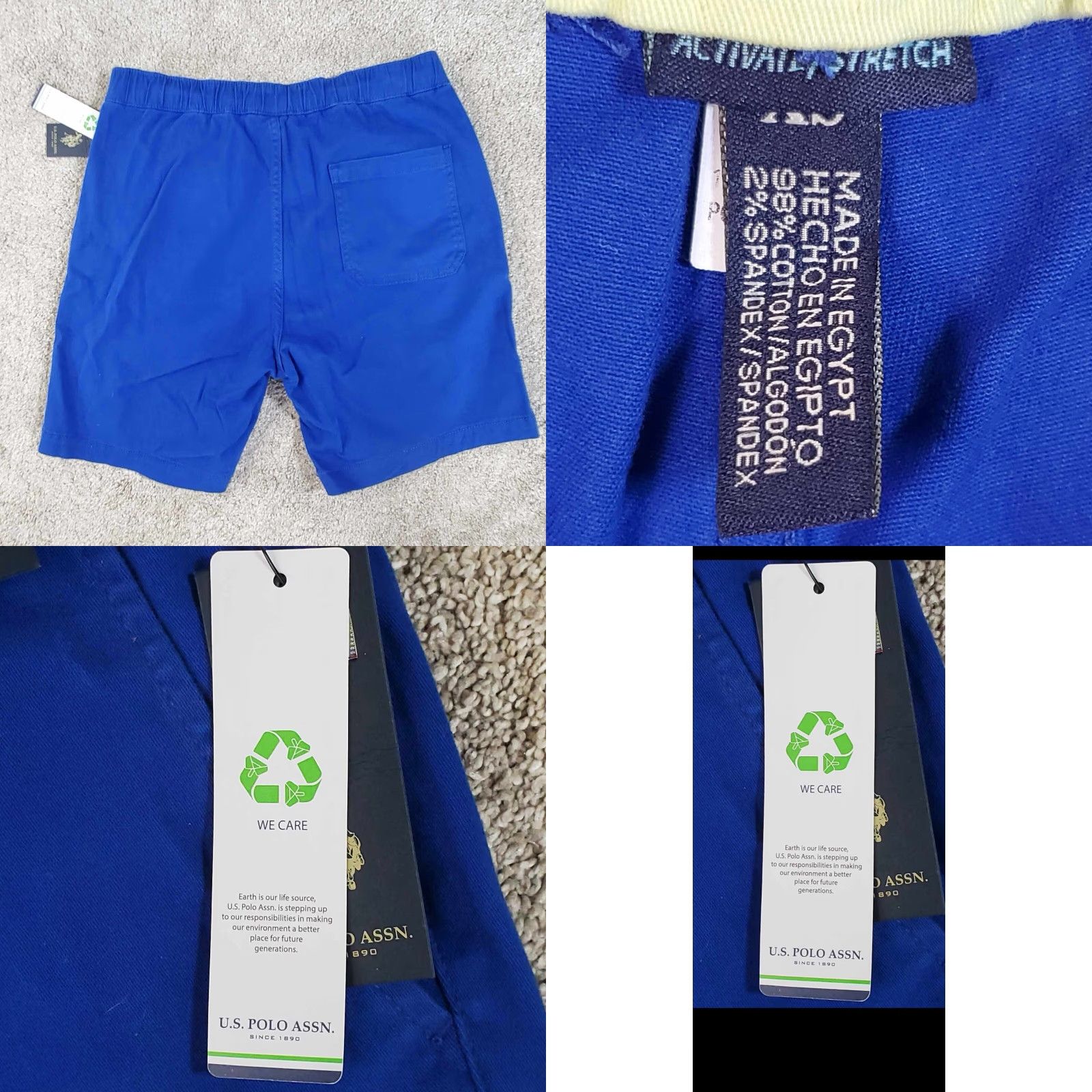 U.S. Polo Assn. U.S. Polo Assn. Men's XS NWT Elastic Waist Jogger Short Style Blue Shorts Size US XS / EU 42 / 0 - 8 Thumbnail