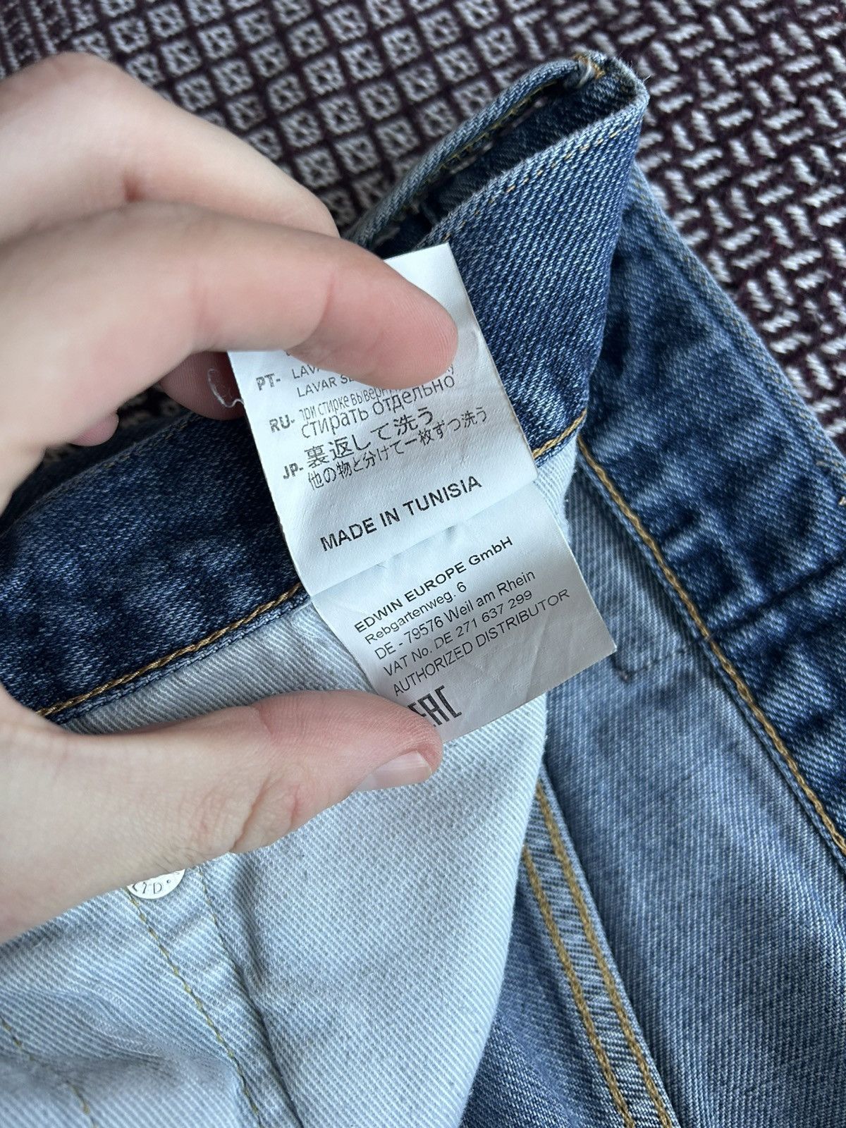 Edwin Vintage Edwin Regular Tapered Japanese Denim Faded Size 36 Size US 36 / EU 52 - 13 Thumbnail