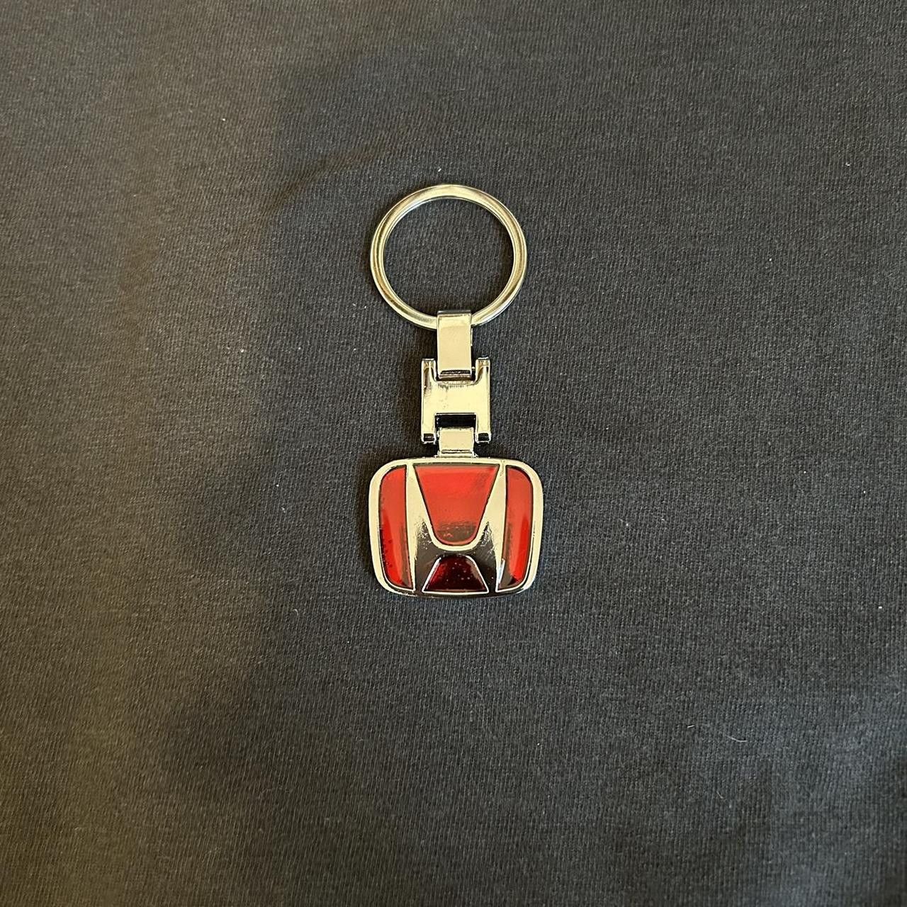 Japanese Brand Y2K 2000s Style Red Honda Emblem Heavyweigt Steel Key Chain Size ONE SIZE - 1 Thumbnail