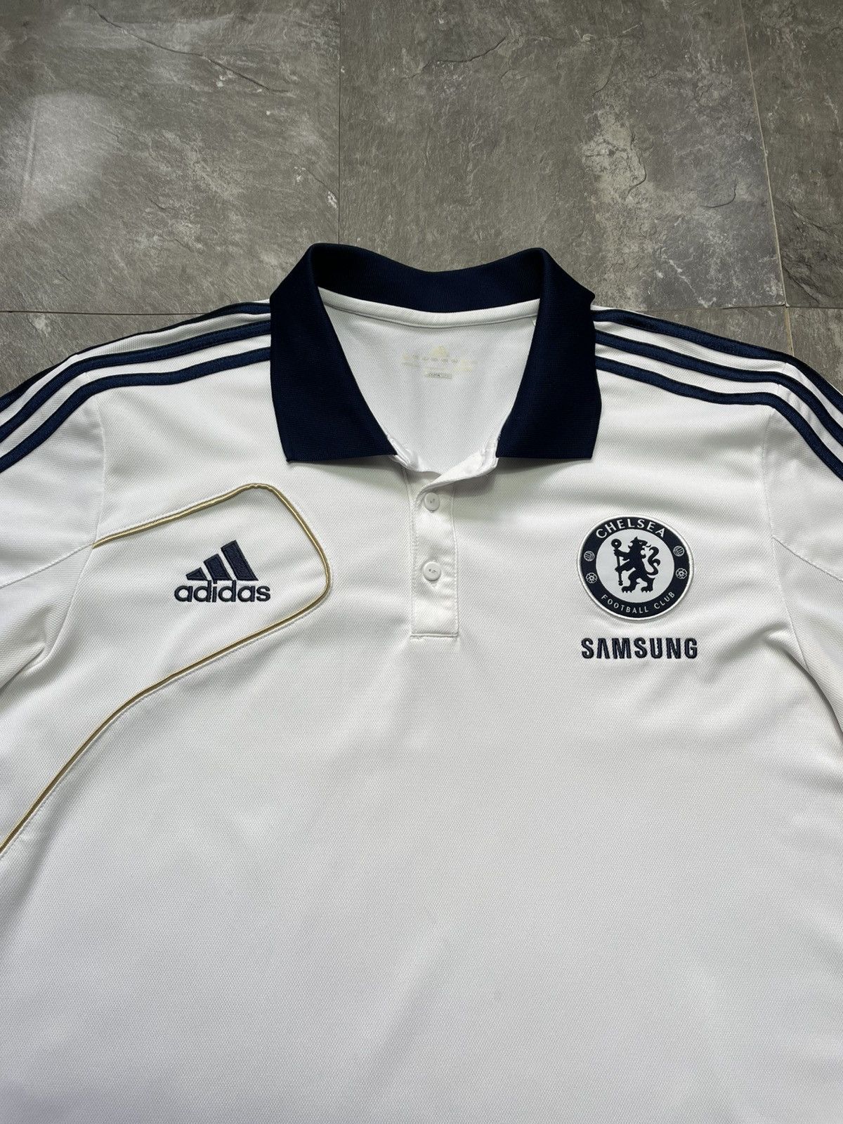 Adidas Adidas Chelsea Polo Shirt 2012-2013 Jersey Size US L / EU 52-54 / 3 - 3 Thumbnail