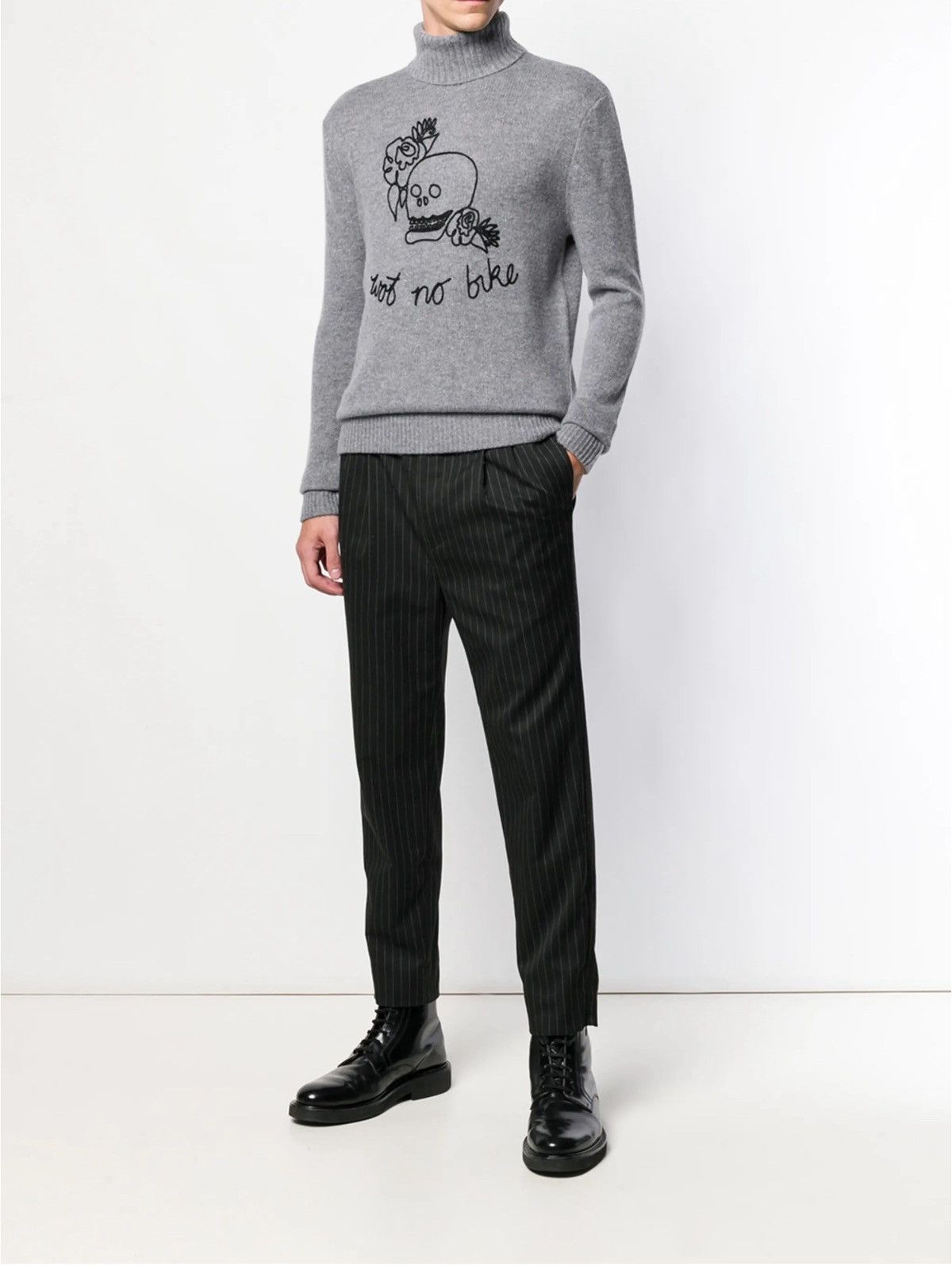 John Richmond John Richmond Embroidered Turtleneck Jumper Size US M / EU 48-50 / 2 - 4 Thumbnail