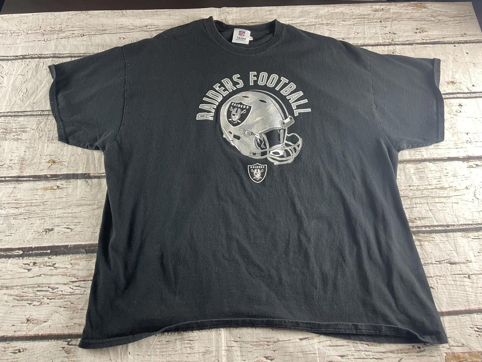 Other Vintage NFL Team Apparel Raiders 2XL Shirt Graphics Black Size ONE SIZE - 1 Thumbnail