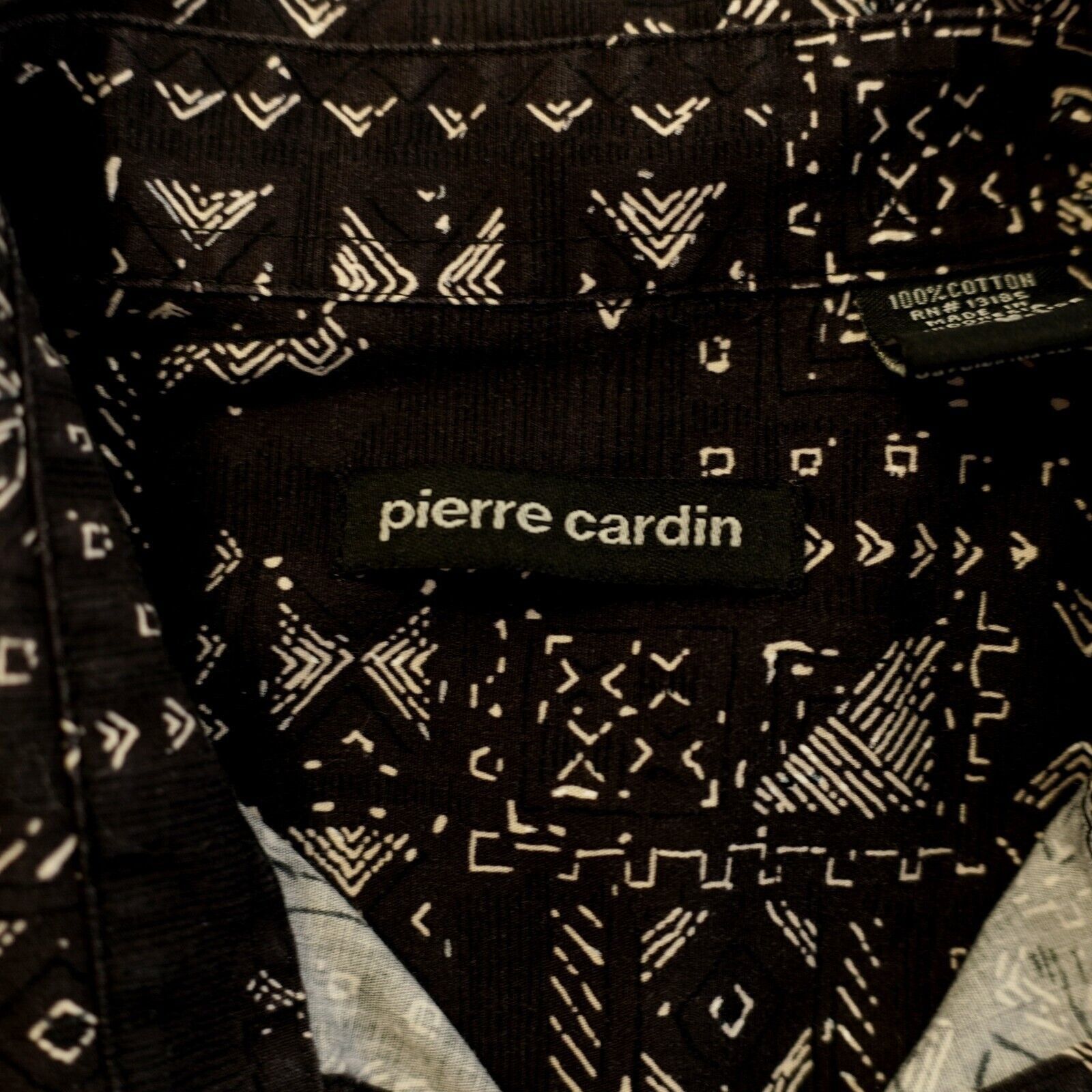 Pierre Cardin Pierre Cardin Black Tan Floral Aztec Short Sleeve Button Fro Size US S / EU 44-46 / 1 - 7 Thumbnail