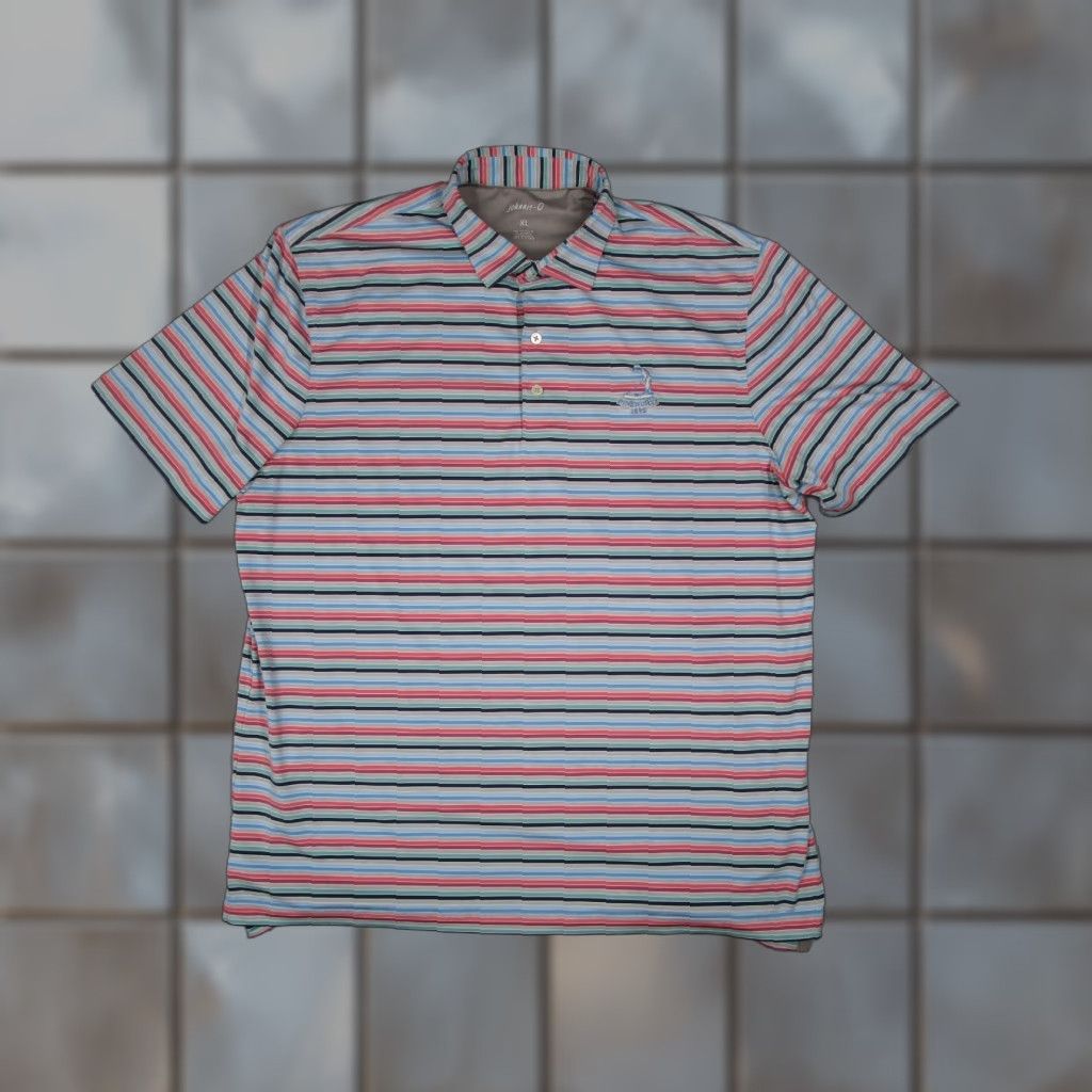johnnie-O johnnie-O Shirt Mens Extra Large Blue Tristan Performance Polo Pinehurst Golf Size US XL / EU 56 / 4 - 1 Thumbnail
