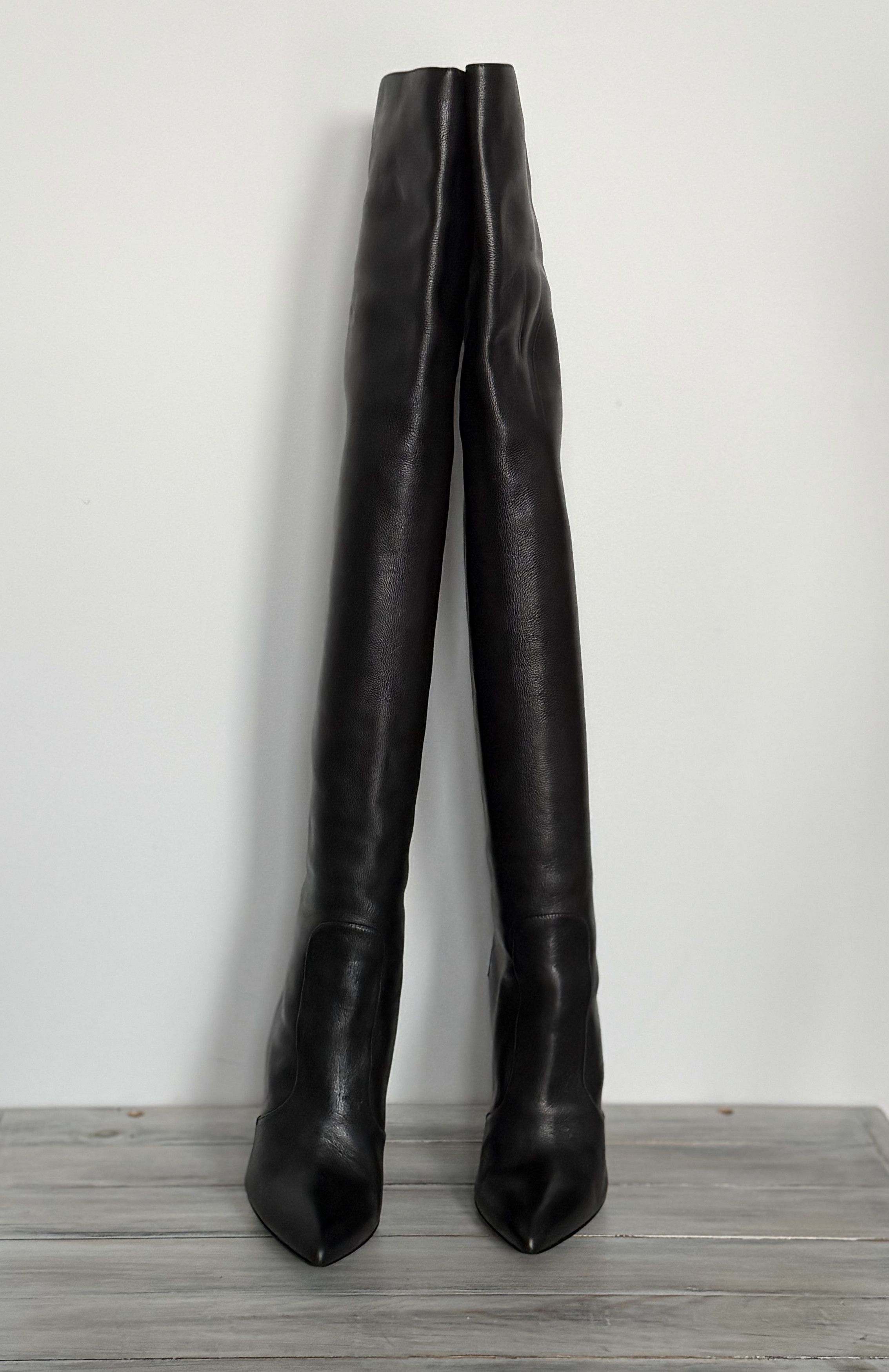 TOM FORD Embellished Leather Over-The-Knee Boots MadeinItaly