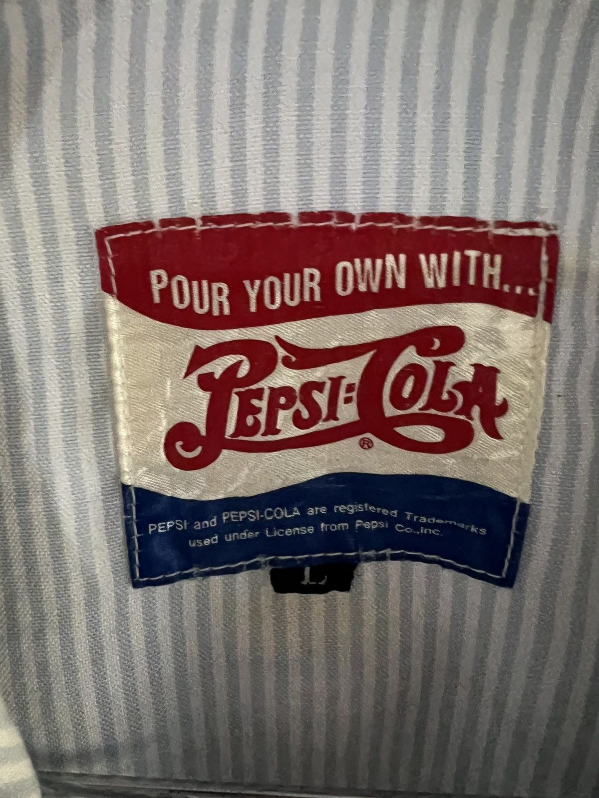 Pepsi 🔥Vintage Pepsi Cola Zipper Jacket Size US XL / EU 56 / 4 - 12 Thumbnail