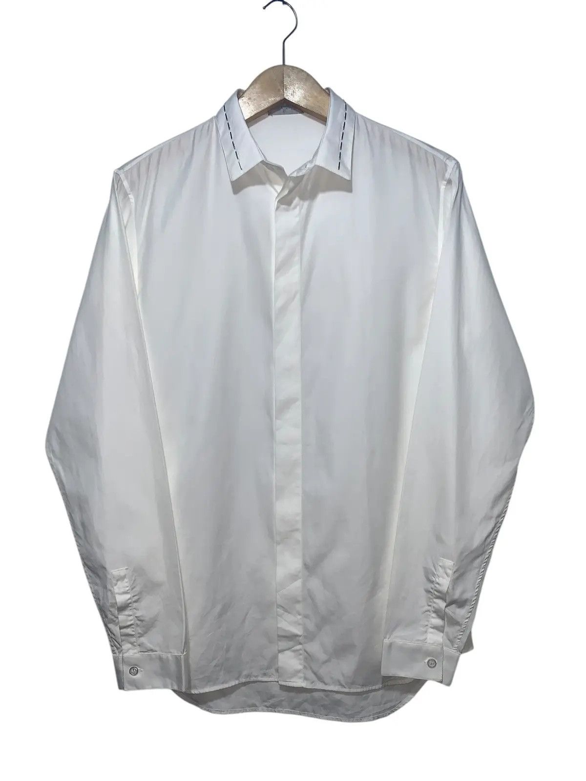 Dior Dior Runaway Fw17 Embroidery metal collar hiddenbutton shirt Size US M / EU 48-50 / 2 - 2 Thumbnail