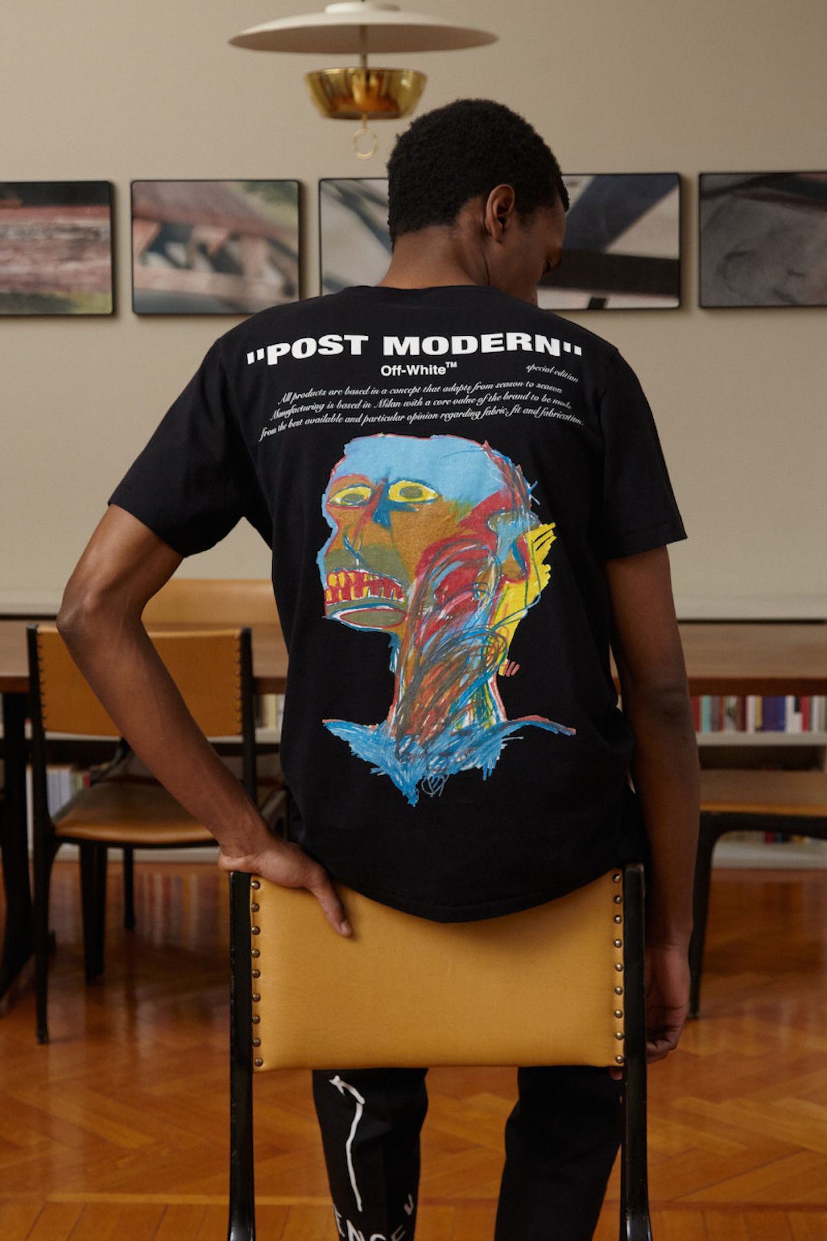 Jean-Michel Basquiat × Off-White Black Post Modern Logo T-Shirt Size US M / EU 48-50 / 2 - 2 Thumbnail