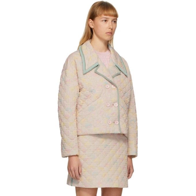 Fendi Fendi Pink Quilted Daisies Jacket Size XS / US 0-2 / IT 36-38 - 8 Thumbnail