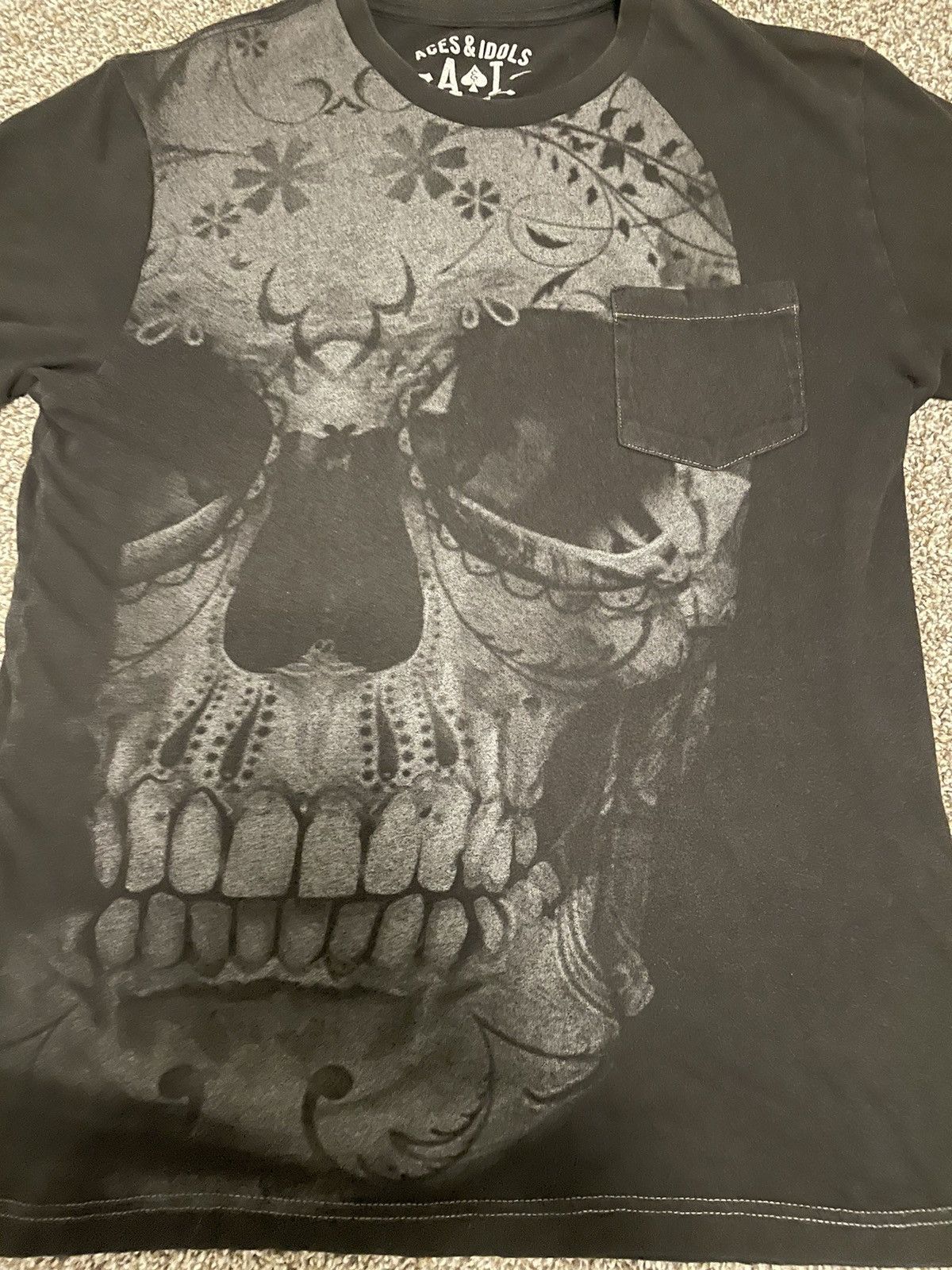 Affliction × Tapout × UFC Y2K affliction style aces and idols skull shirt Size US S / EU 44-46 / 1 - 1 Thumbnail
