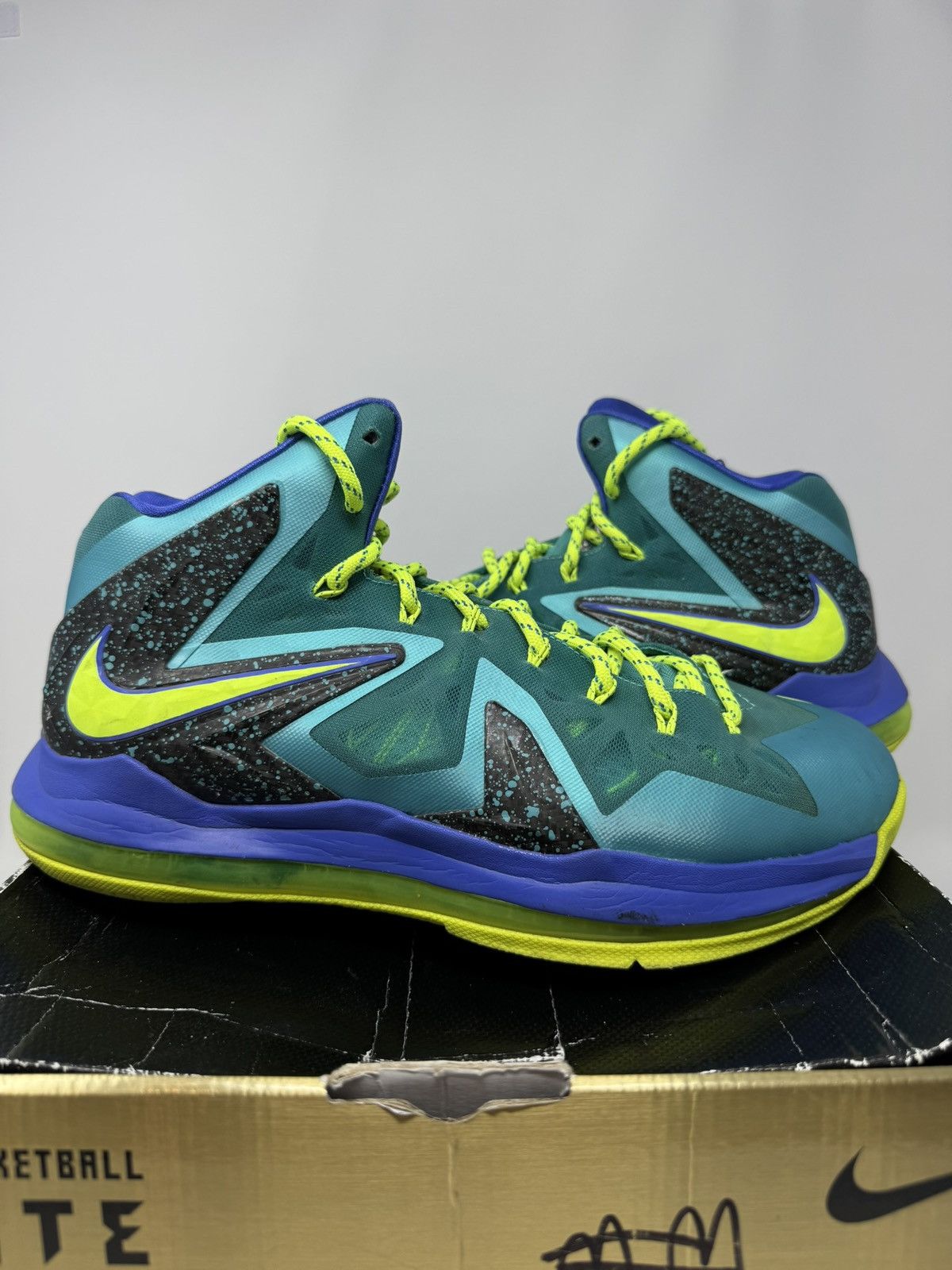 Nike Nike Lebron 10 Ps Elite Sport Turquoise Size US 10 / EU 43 - 2 Thumbnail
