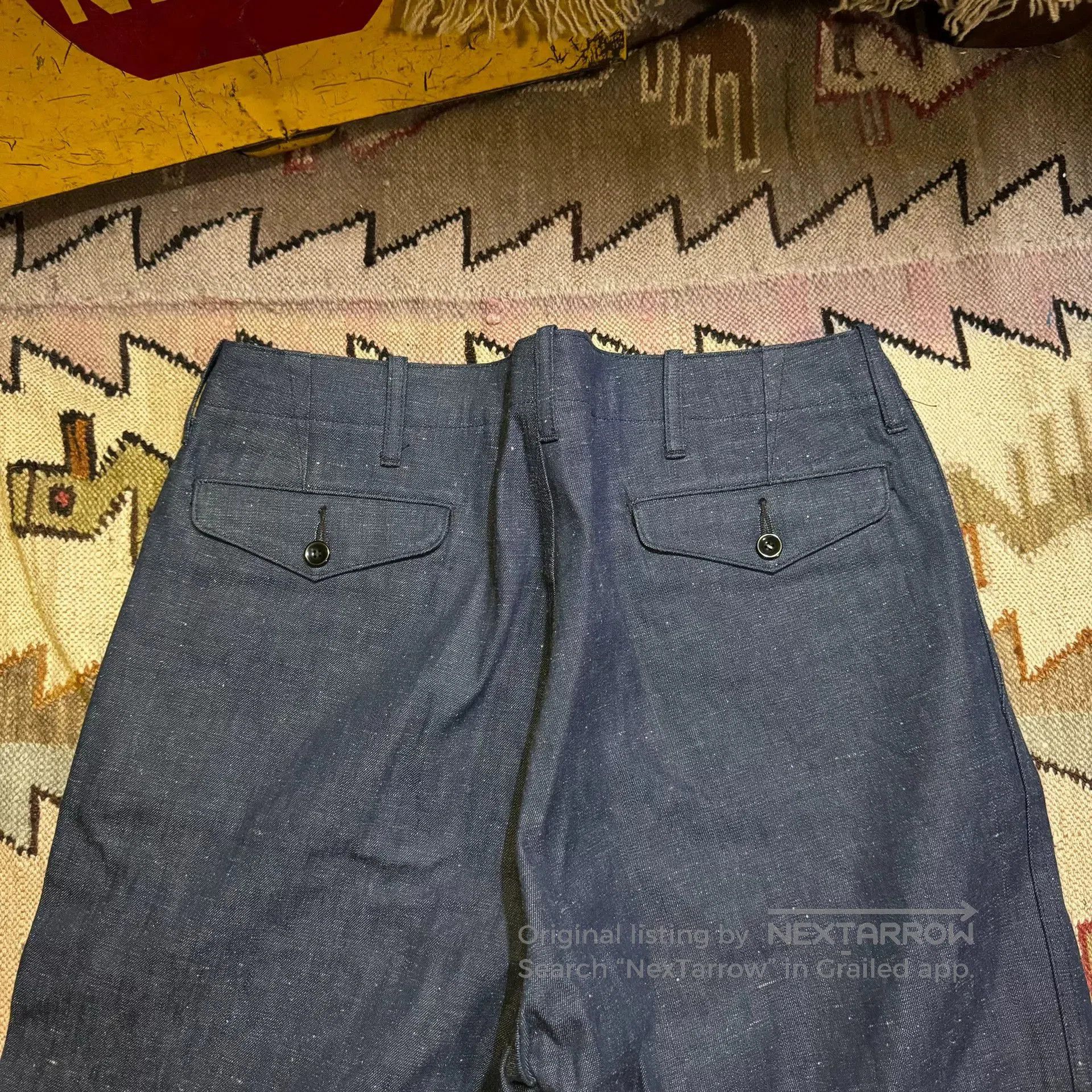 Vintage New Japanese USMC Denim Trousers. Size US 32 / EU 48 - 6 Thumbnail