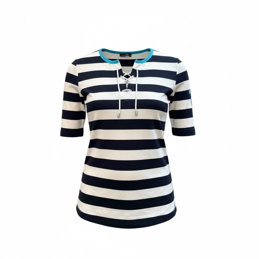 Escada Escada cotton blouse size S Blue and white stripped top Size S / US 4 / IT 40 - 3 Thumbnail