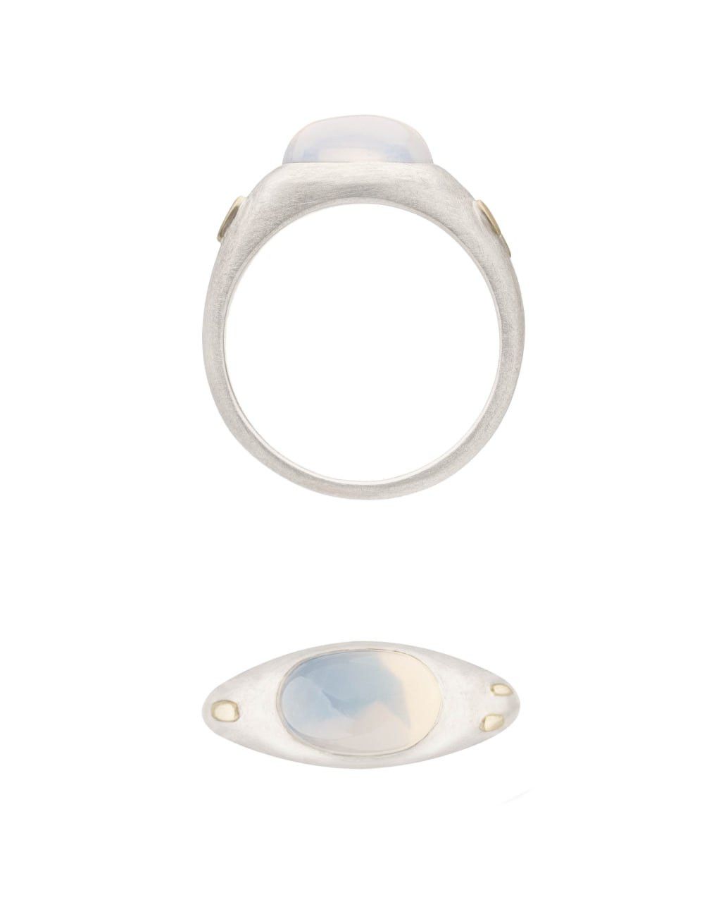 Other KAI Silver Ring Opalescent Quartz - Handcrafted Size ONE SIZE - 1 Thumbnail