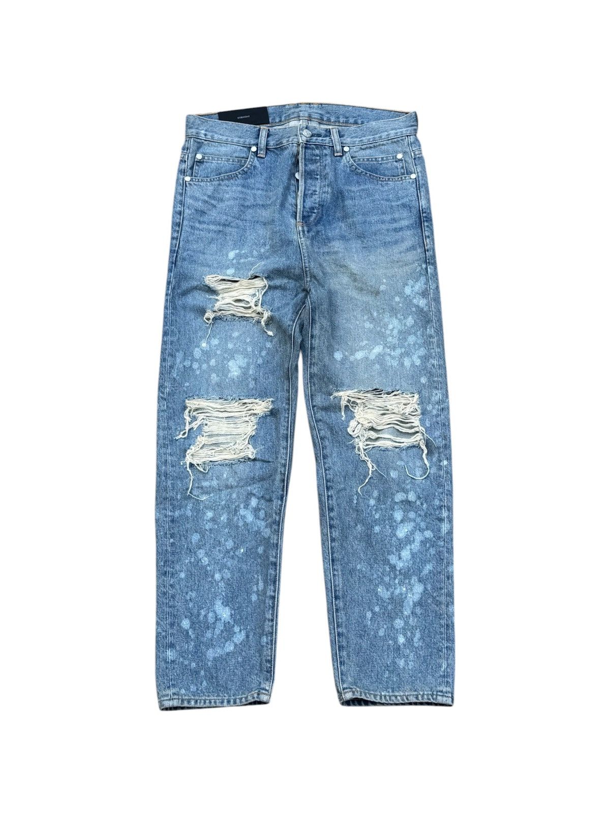 Balmain Balmain Low Crotch Paint Distressed Oliver Rousteing Size US 29 - 2 Thumbnail
