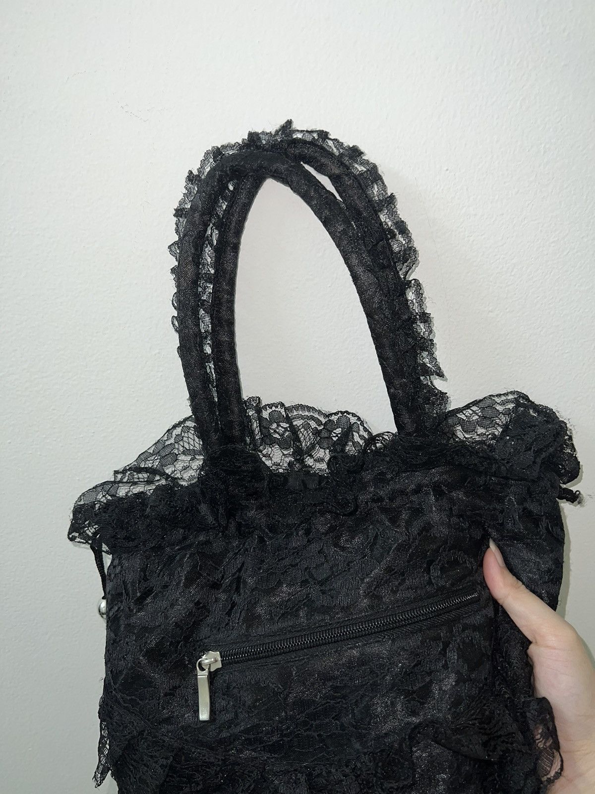 Japanese Brand Japanese gothic lace handle bag 🥀🖤 Size ONE SIZE - 11 Thumbnail