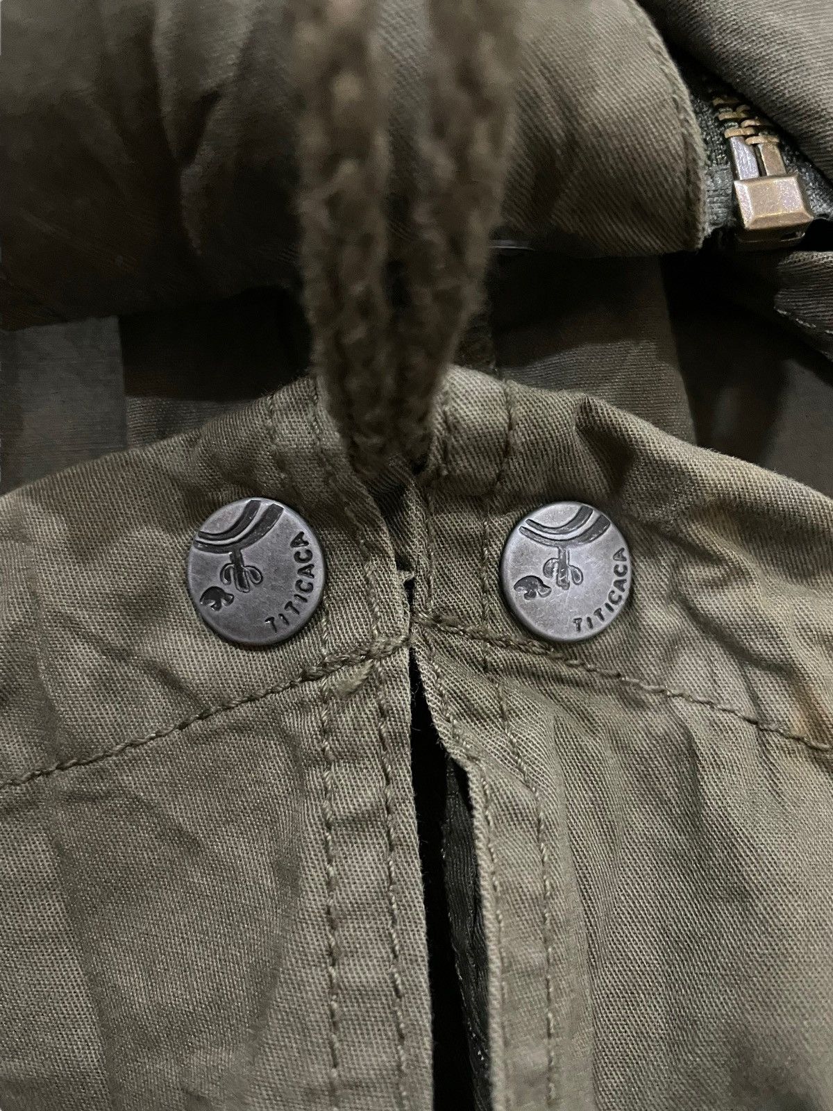 Beauty Beast Titicaca Faux Fur Hood Bondage Punk Parka Jacket Size US L / EU 52-54 / 3 - 14 Thumbnail
