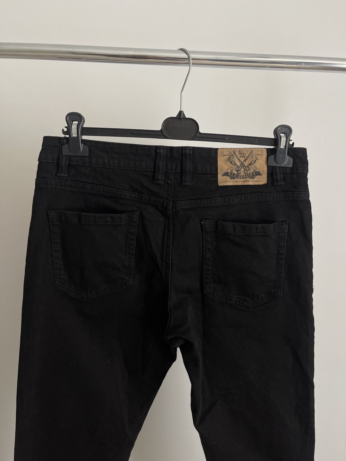 Vintage Red herring mens jeans black denim W34 Size US 34 / EU 50 - 5 Thumbnail