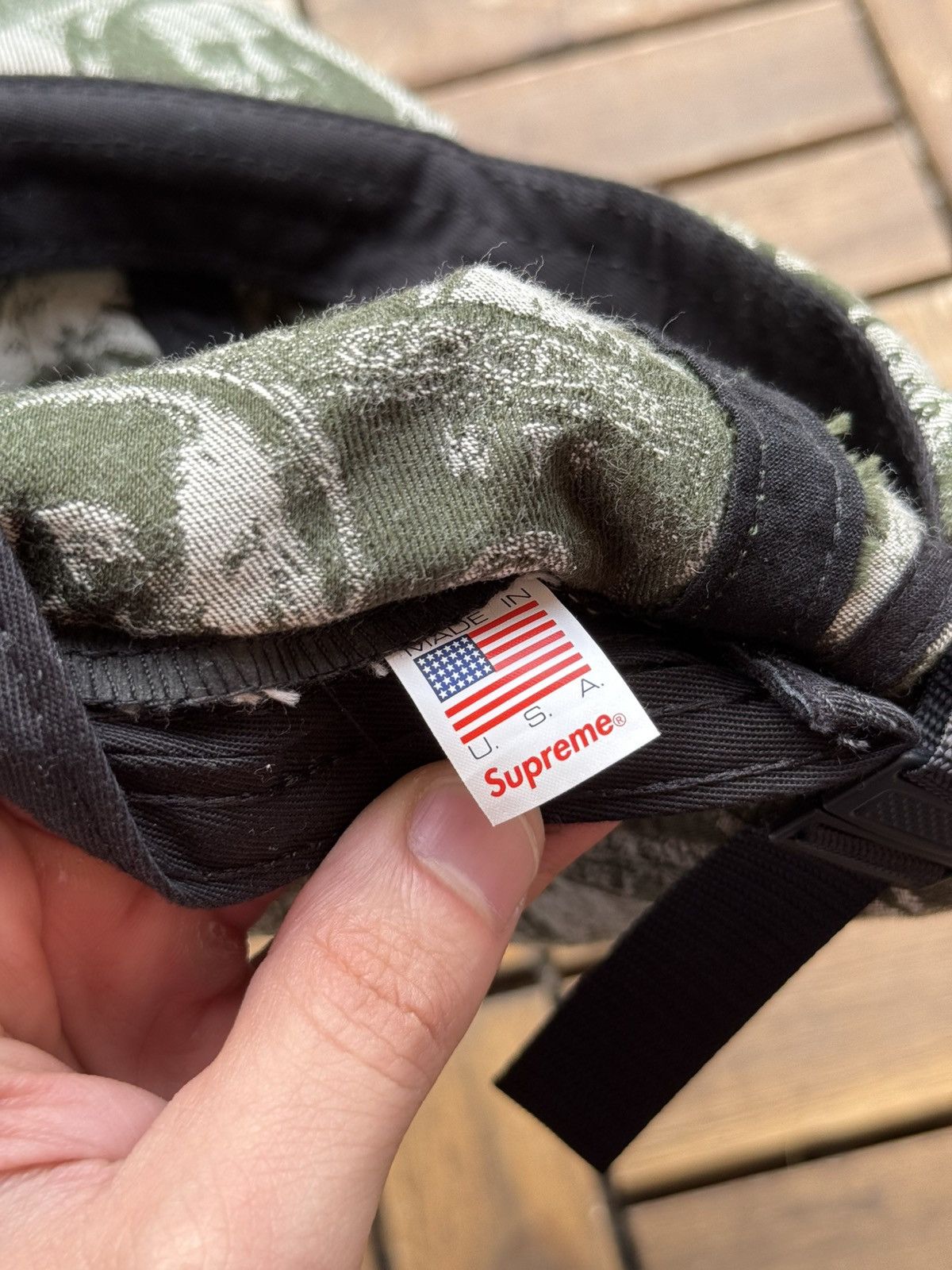 Supreme Supreme Dollar Bill Camp Cap - Olive (FW17) Size ONE SIZE - 6 Thumbnail
