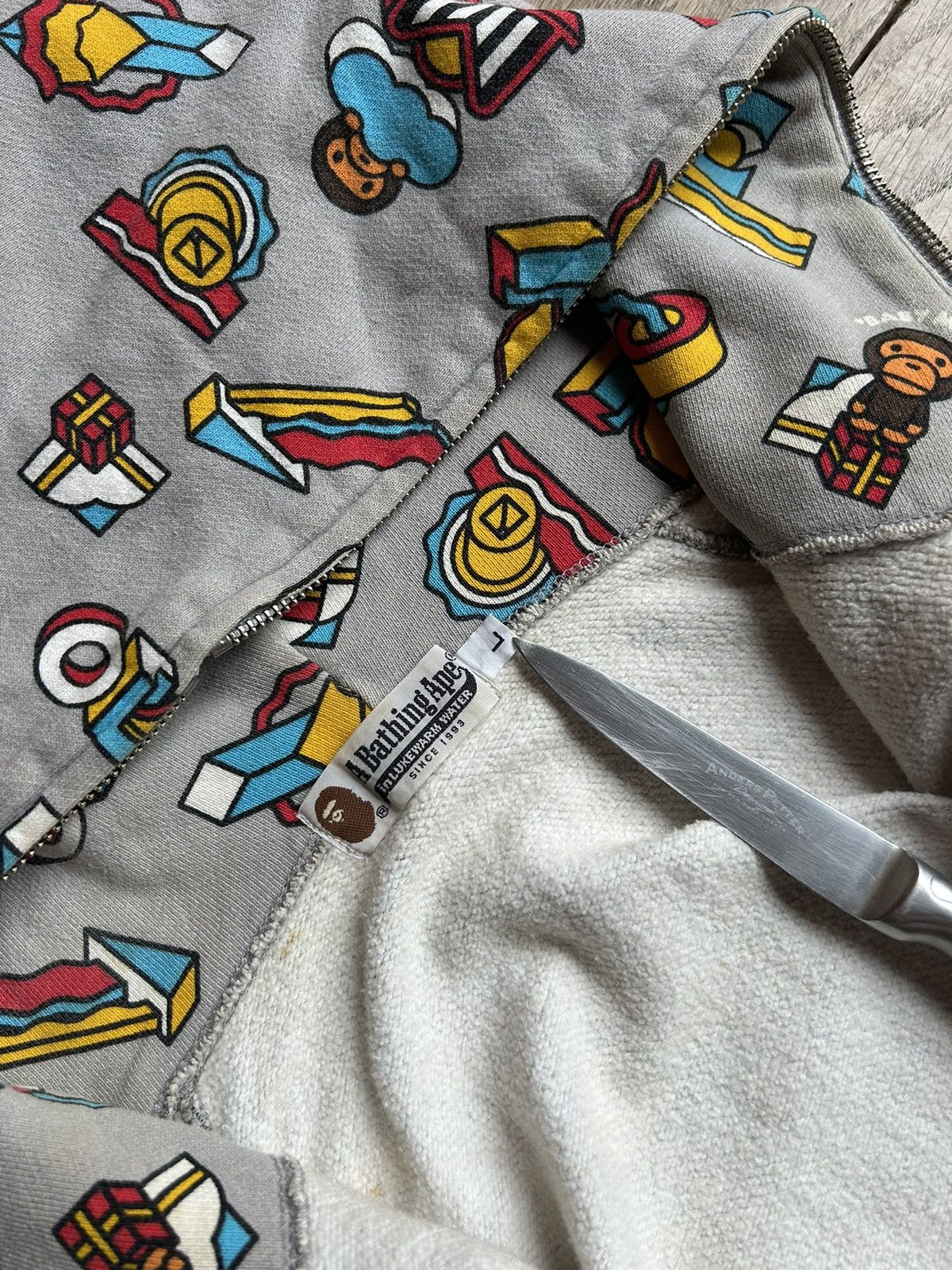 Bape BAPE X NIGO X BABY MILO “TOYS” Full Zip Hoodie Size US L / EU 52-54 / 3 - 7 Thumbnail