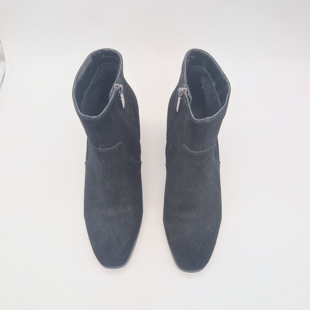Blondo Blondo Sz 8.5 Black Suede Ankle Boots Rain B6913015 Size US 8.5 / IT 38.5 - 5 Thumbnail