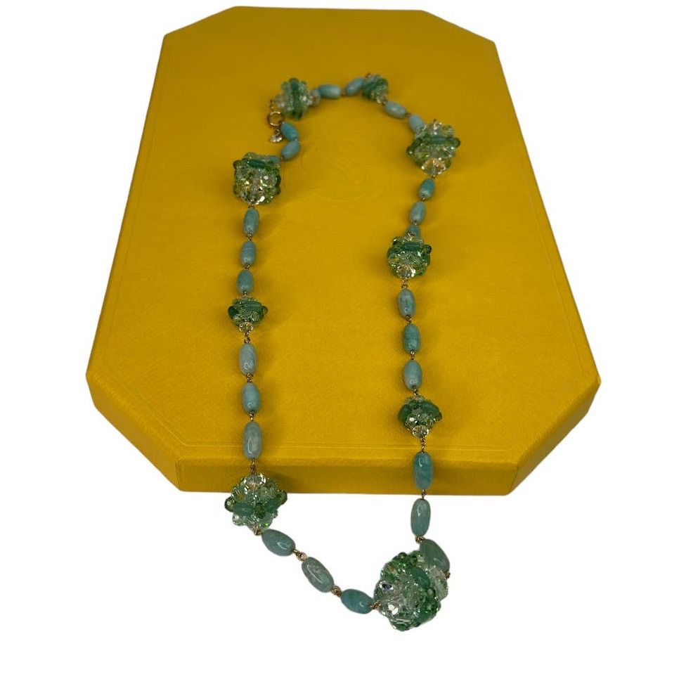 Swarovski Swarovski Somnia necklace Long, Green, Gold-tone plated M Size ONE SIZE - 2 Thumbnail