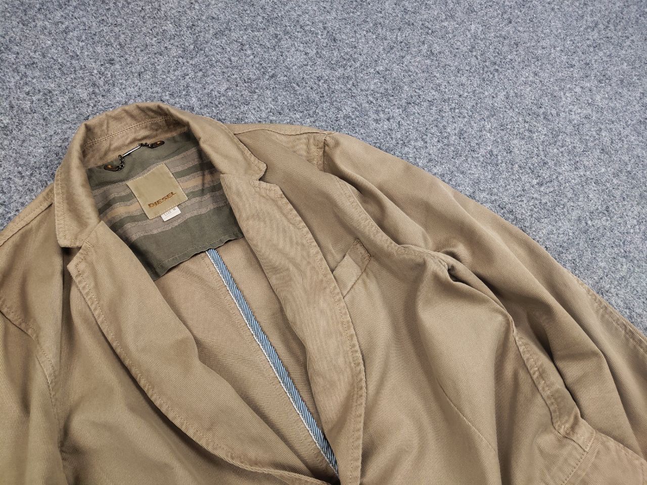 Diesel Vintage 90's Diesel Military Apparel Canvas Blazer Jacket Size US M / EU 48-50 / 2 - 7 Thumbnail