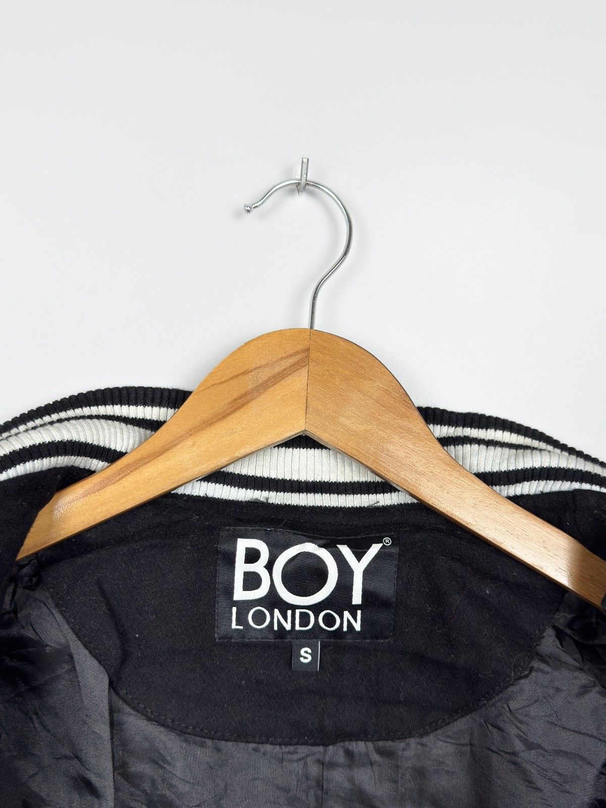 Boy London Boy Tape London Eagle Varsity Wool Bomber Black Jacket Size US S / EU 44-46 / 1 - 13 Thumbnail
