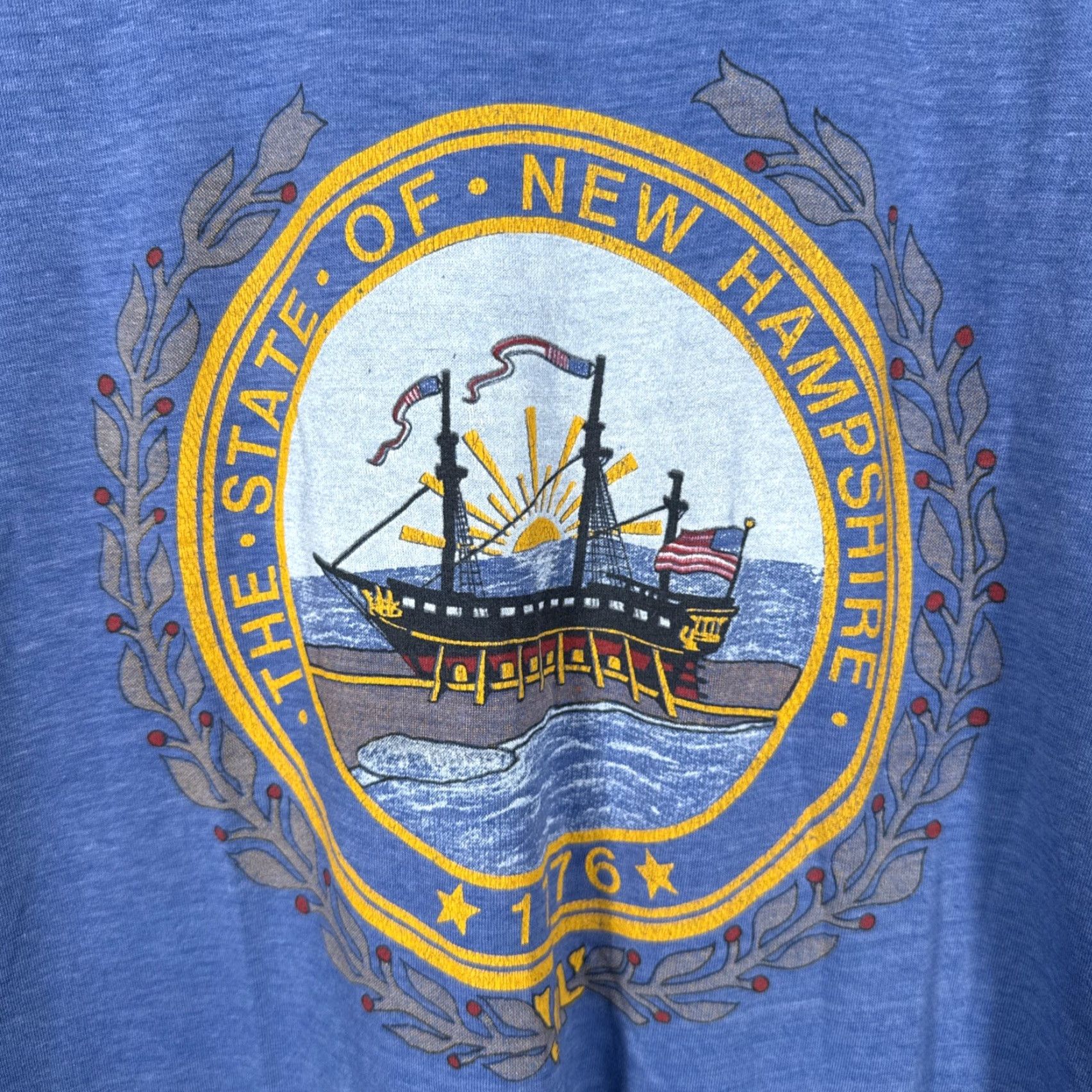 Vintage VINTAGE Screen Stars T-Shirt Mens L USA Blue Single Stitch Best Graphic Stitch Players? Size US L / EU 52-54 / 3 - 2 Thumbnail