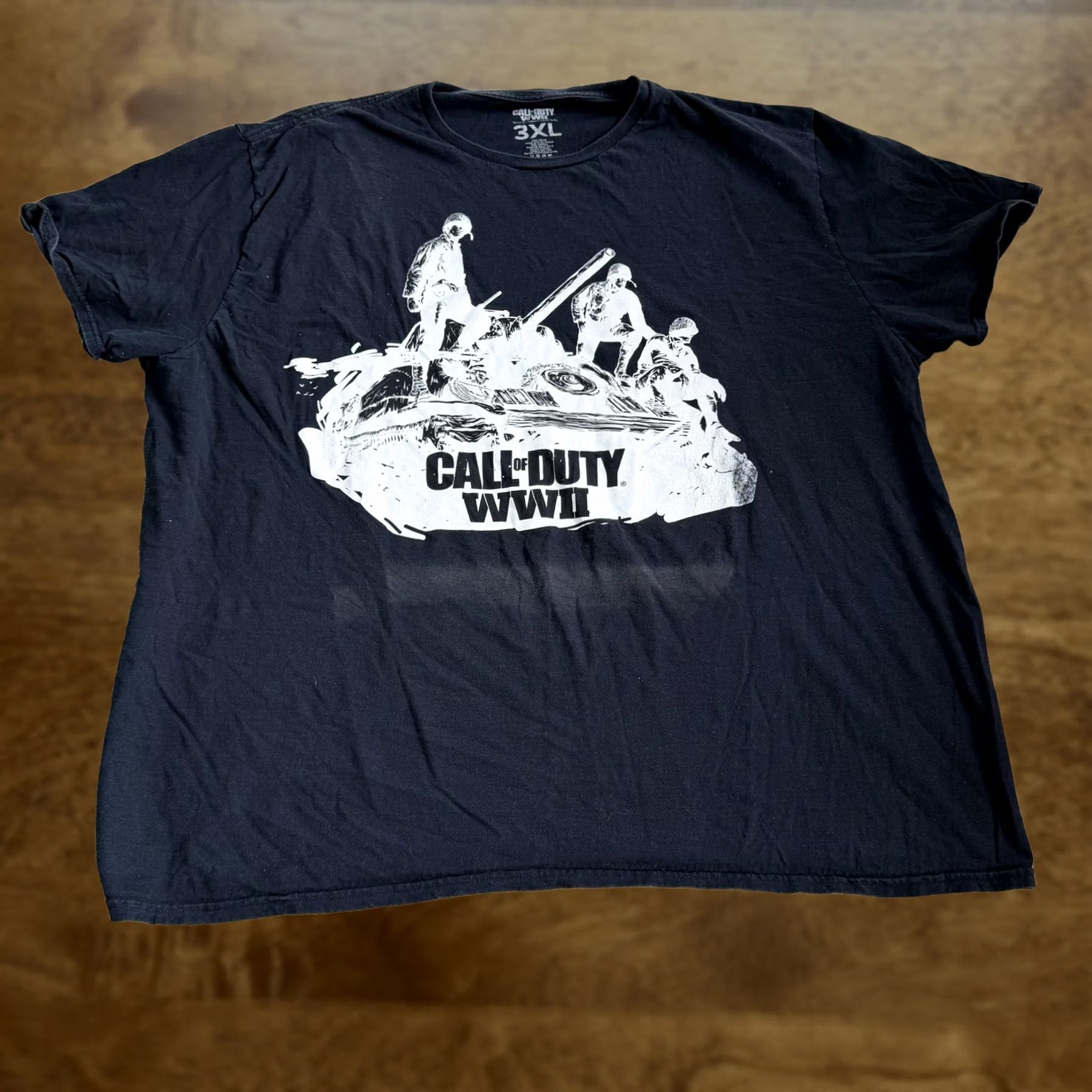 Vintage Call of Duty WWII Shirt Mens 3XL Black Video Game Tank Graphic Military Tee Size US XXL / EU 58 / 5 - 1 Thumbnail