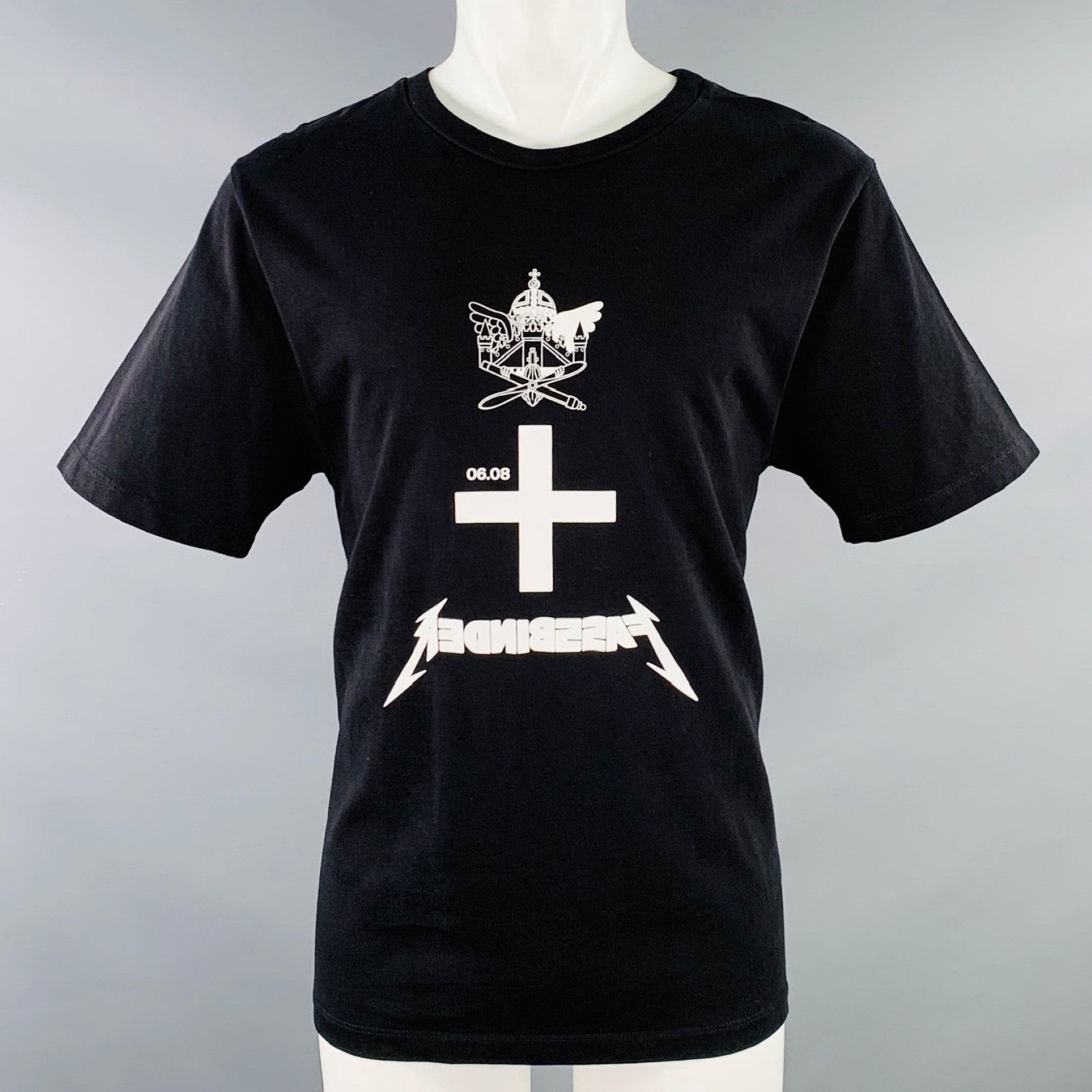 Liberal Youth Ministry FW21 Size M Black White Print Cotton Crew Neck T-shirt Size US M / EU 48-50 / 2 - 1 Thumbnail