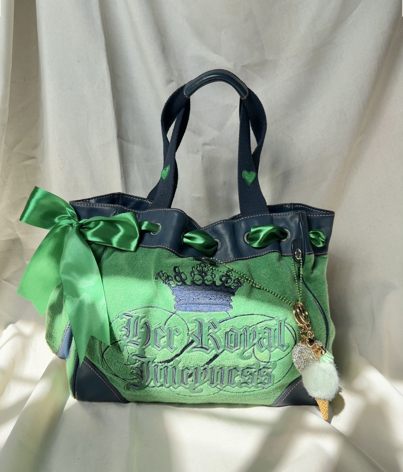 JUICY COUTURE GREEN DAYDREAMER factory PURSE